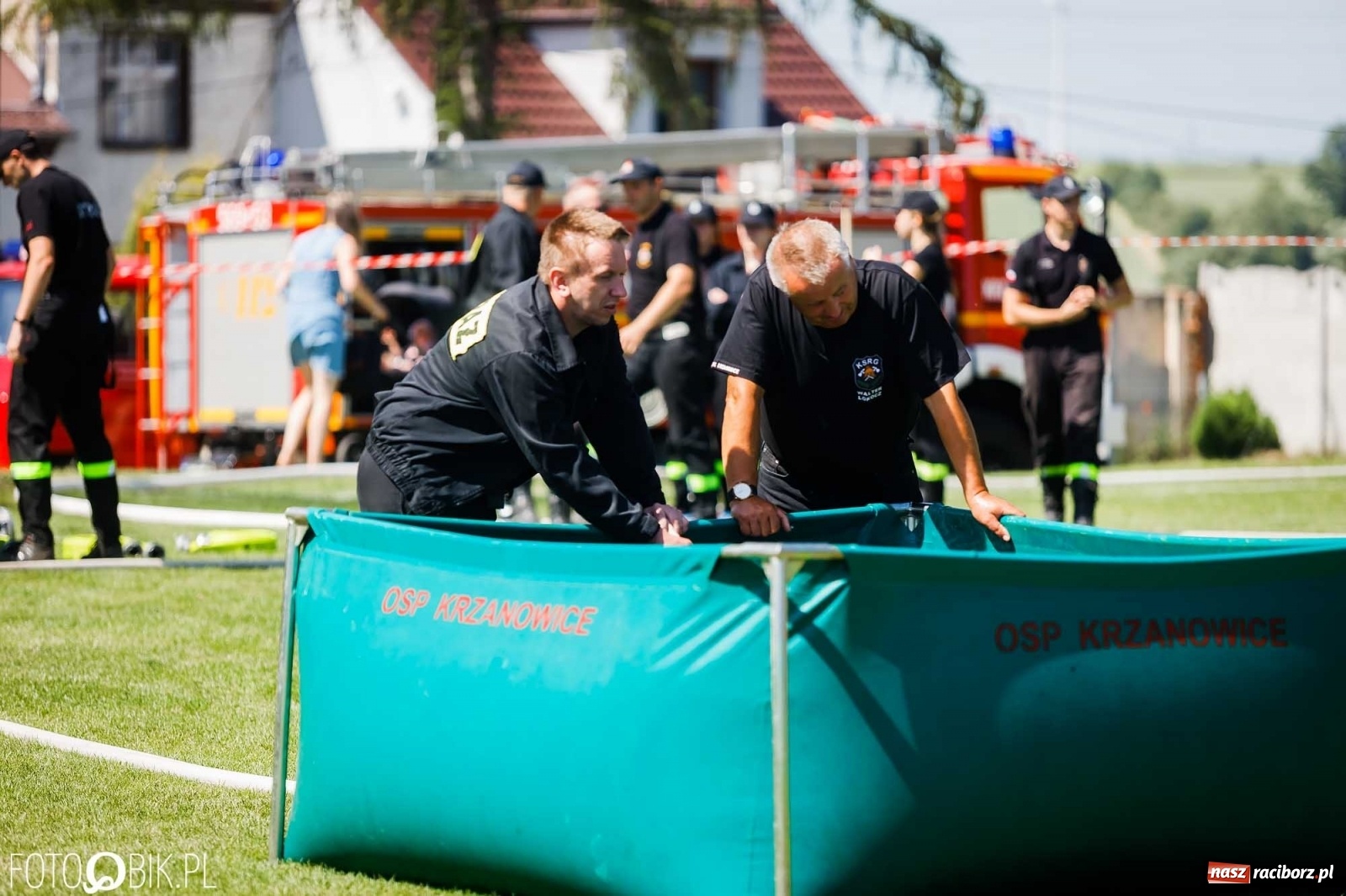 Zdjęcie w galerii na portalu naszraciborz.pl: Gminne zawody OSP. Trzy trofea dla Krzanowic, jedno dla Borucina [FOTO i WIDEO] wiadomości z regionu