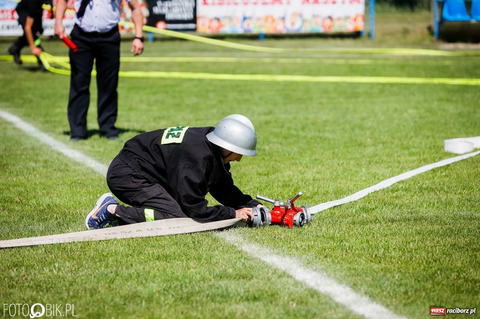 Zdjęcie w galerii na portalu naszraciborz.pl: Gminne zawody OSP. Trzy trofea dla Krzanowic, jedno dla Borucina [FOTO i WIDEO] wiadomości z regionu