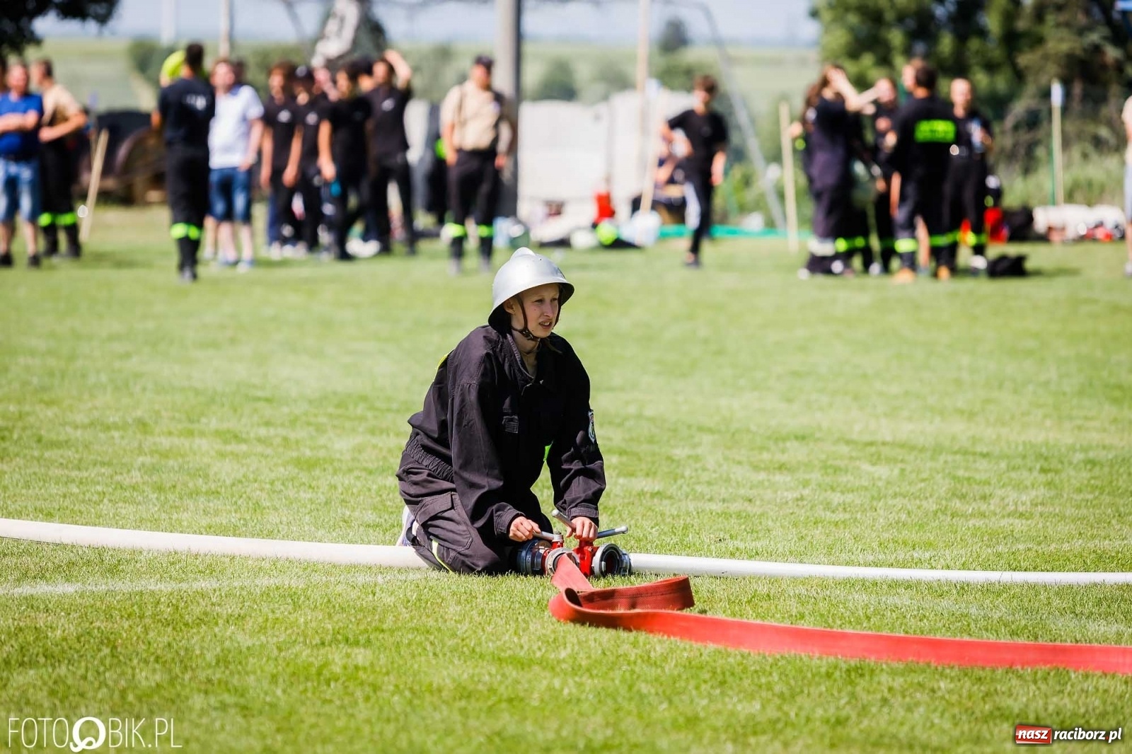 Zdjęcie w galerii na portalu naszraciborz.pl: Gminne zawody OSP. Trzy trofea dla Krzanowic, jedno dla Borucina [FOTO i WIDEO] wiadomości z regionu
