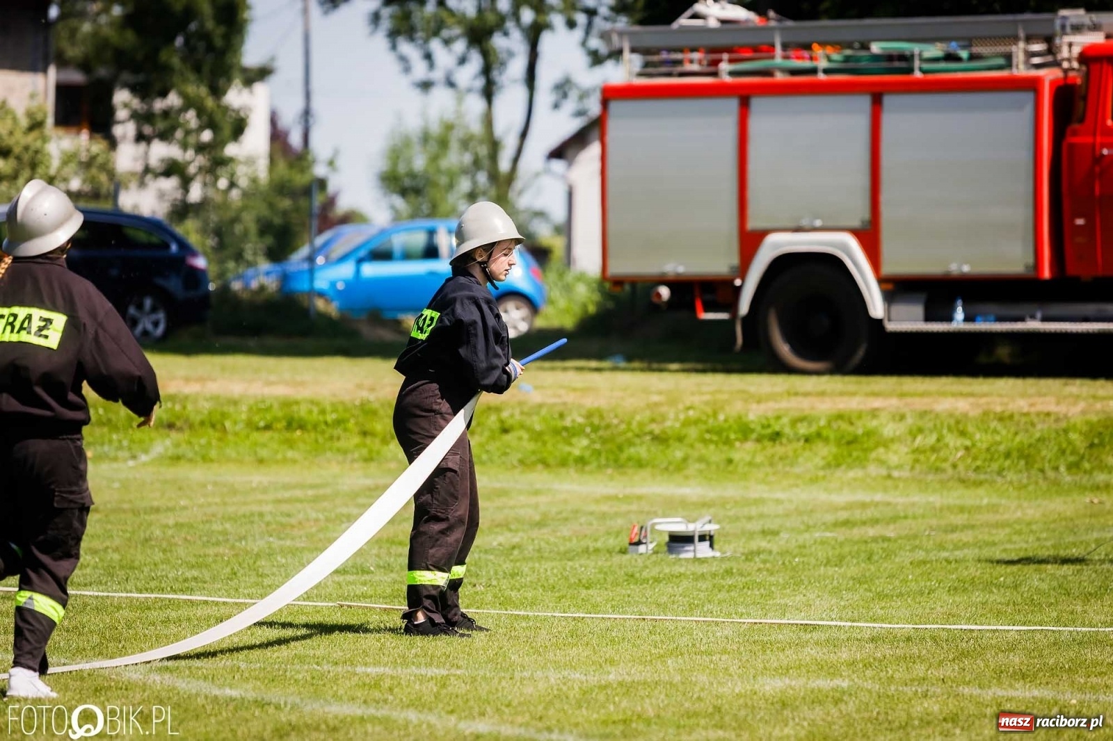 Zdjęcie w galerii na portalu naszraciborz.pl: Gminne zawody OSP. Trzy trofea dla Krzanowic, jedno dla Borucina [FOTO i WIDEO] wiadomości z regionu