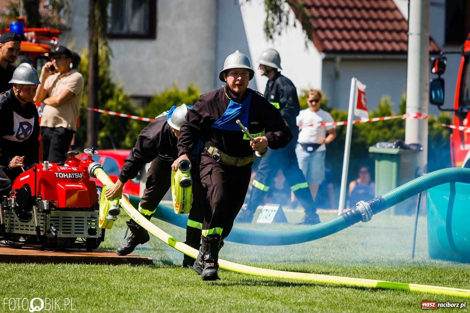Zdjęcie w galerii na portalu naszraciborz.pl: Gminne zawody OSP. Trzy trofea dla Krzanowic, jedno dla Borucina [FOTO i WIDEO] wiadomości z regionu