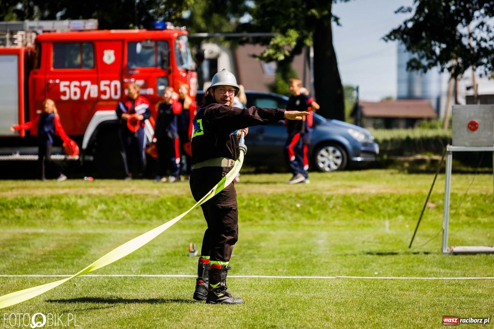 Zdjęcie w galerii na portalu naszraciborz.pl: Gminne zawody OSP. Trzy trofea dla Krzanowic, jedno dla Borucina [FOTO i WIDEO] wiadomości z regionu