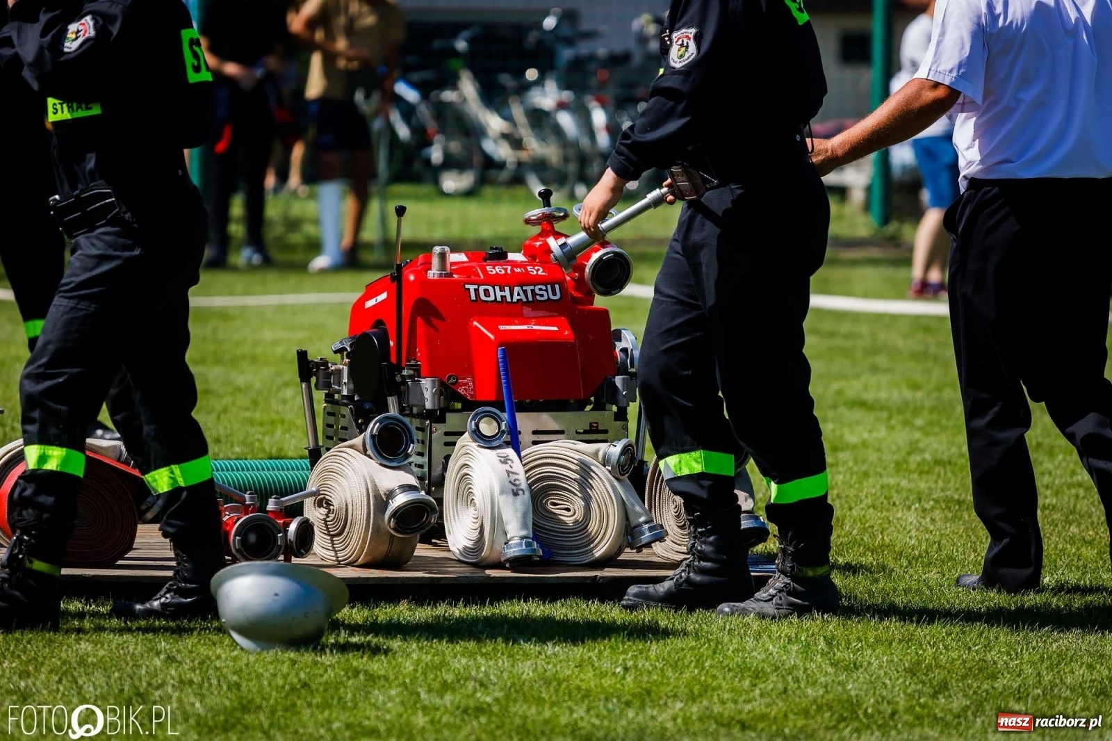 Zdjęcie w galerii na portalu naszraciborz.pl: Gminne zawody OSP. Trzy trofea dla Krzanowic, jedno dla Borucina [FOTO i WIDEO] wiadomości z regionu