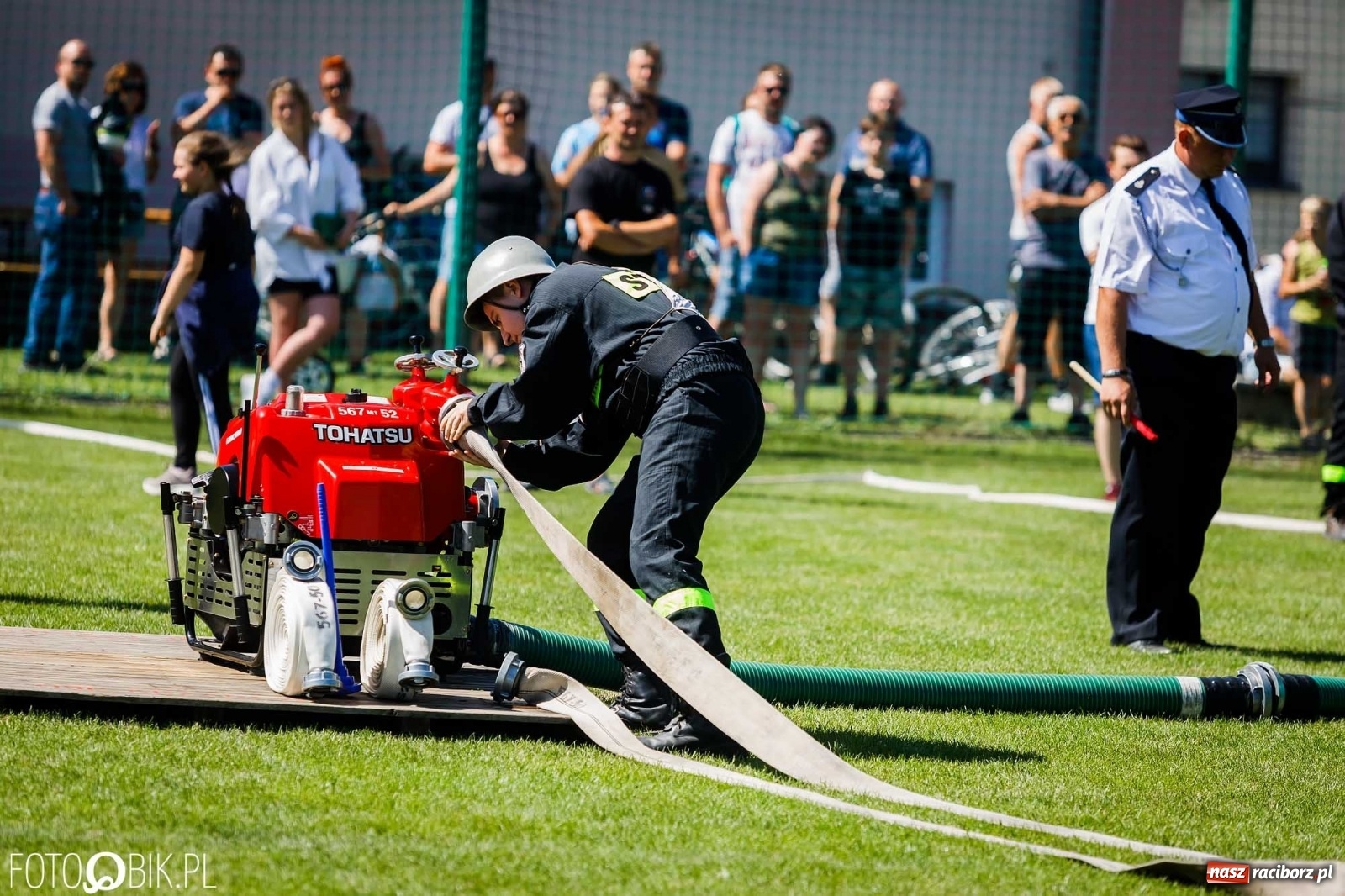 Zdjęcie w galerii na portalu naszraciborz.pl: Gminne zawody OSP. Trzy trofea dla Krzanowic, jedno dla Borucina [FOTO i WIDEO] wiadomości z regionu