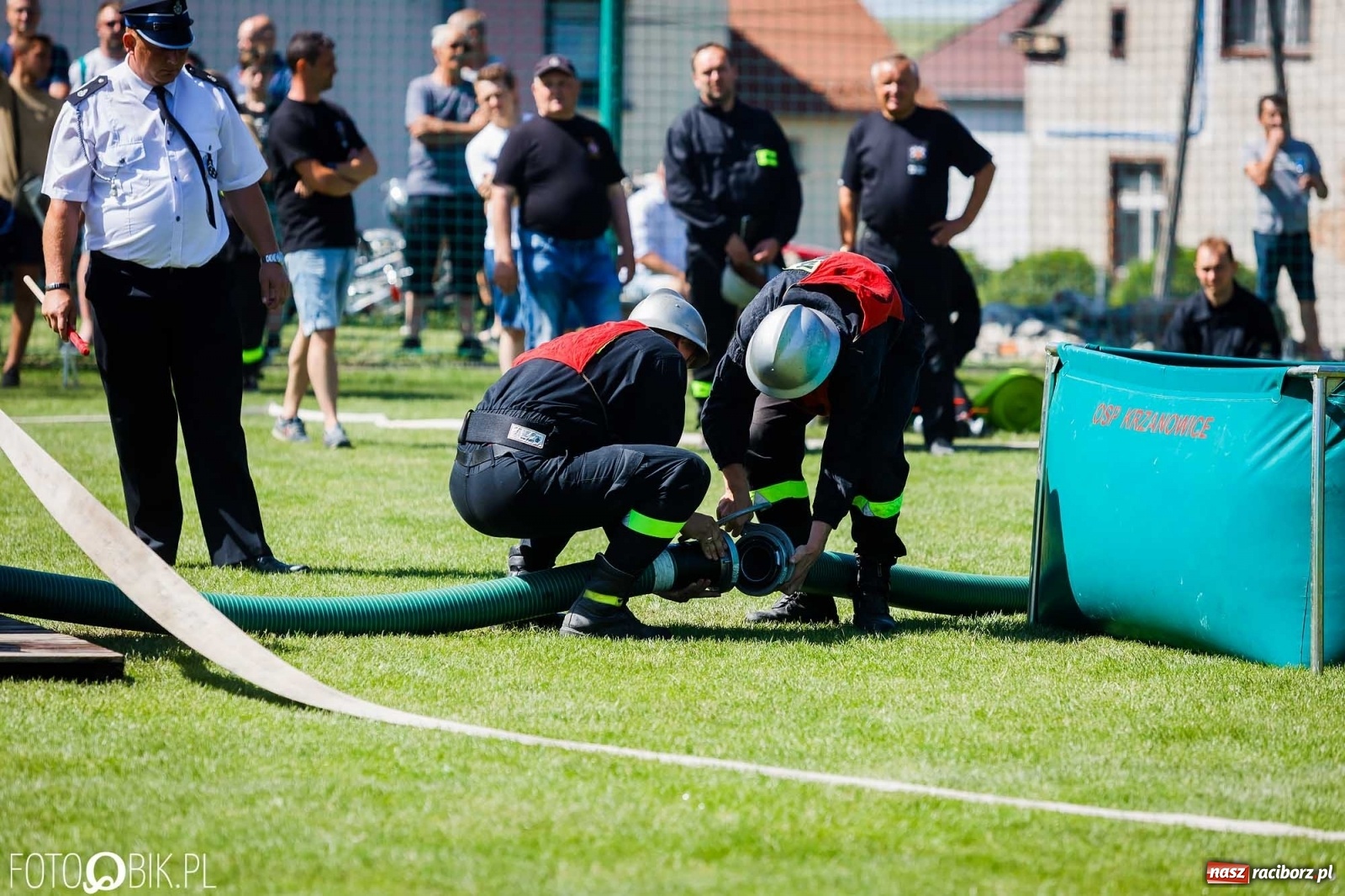 Zdjęcie w galerii na portalu naszraciborz.pl: Gminne zawody OSP. Trzy trofea dla Krzanowic, jedno dla Borucina [FOTO i WIDEO] wiadomości z regionu