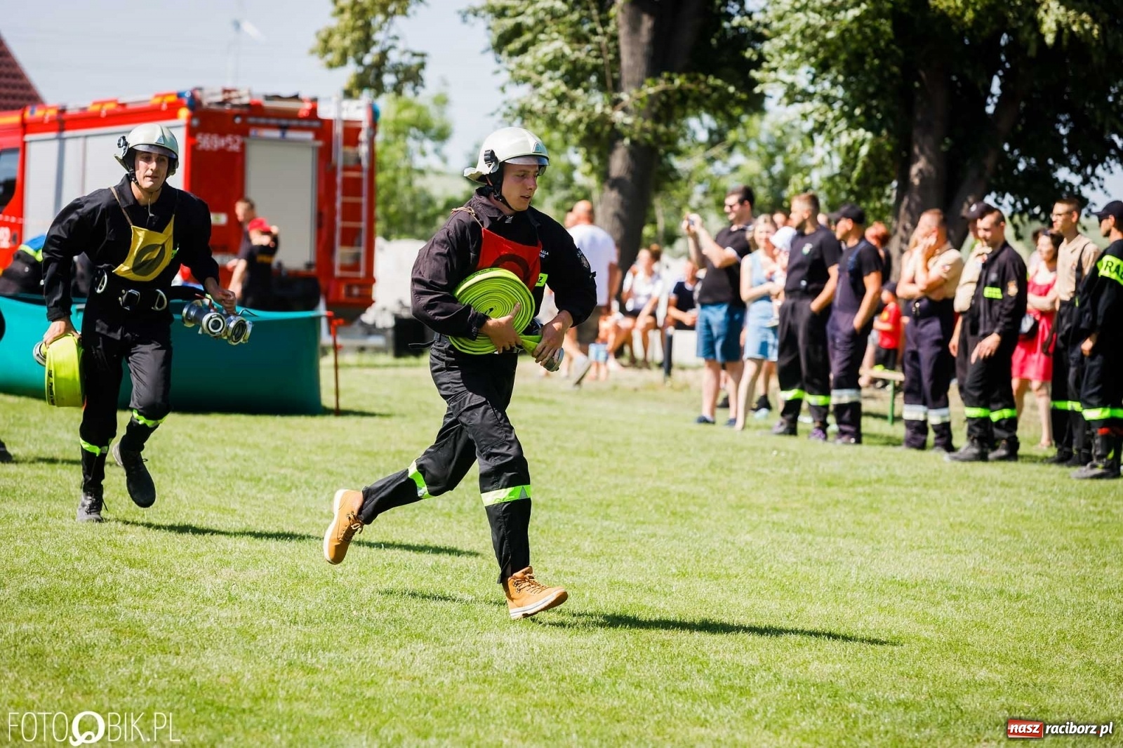Zdjęcie w galerii na portalu naszraciborz.pl: Gminne zawody OSP. Trzy trofea dla Krzanowic, jedno dla Borucina [FOTO i WIDEO] wiadomości z regionu