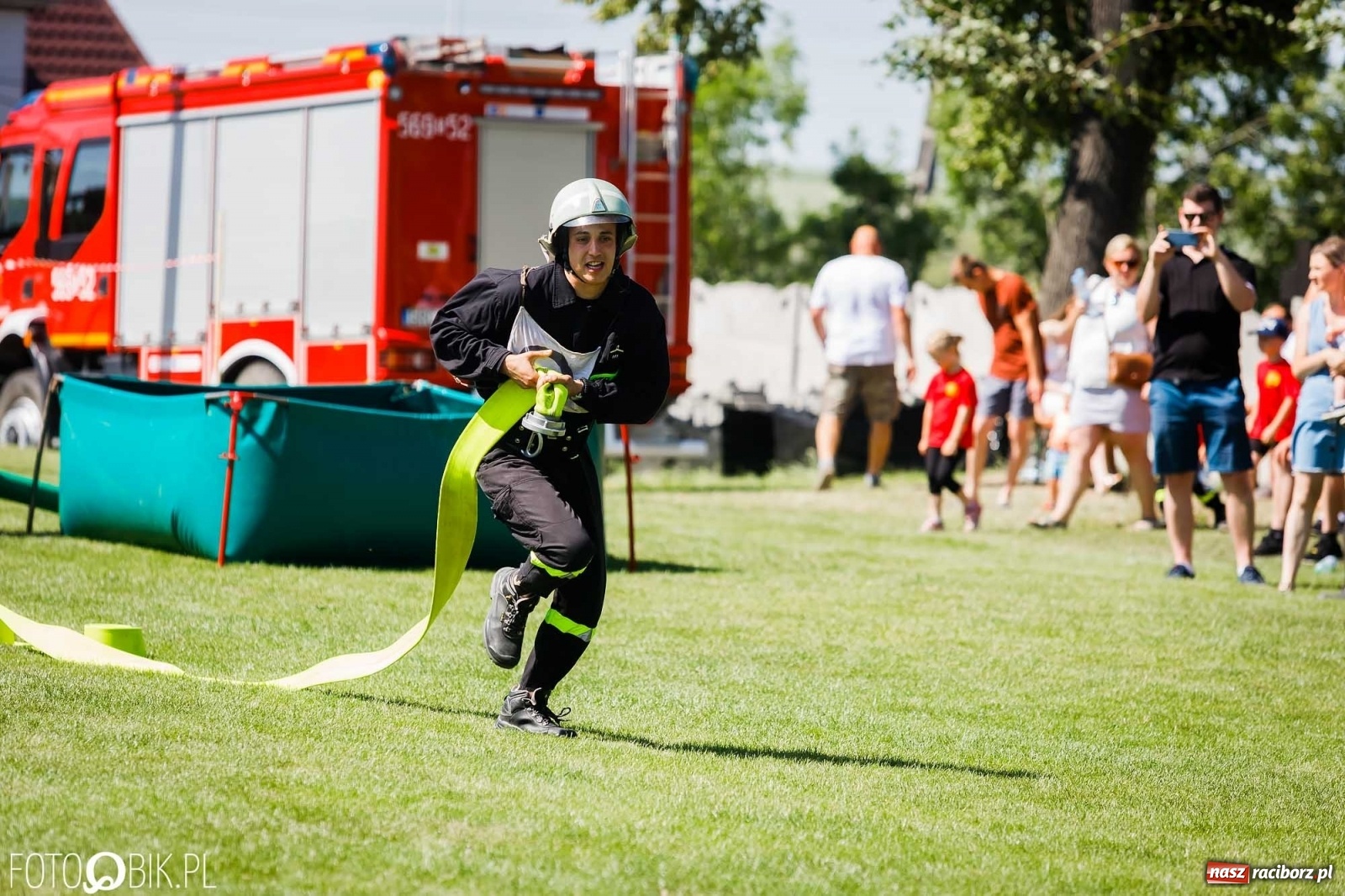 Zdjęcie w galerii na portalu naszraciborz.pl: Gminne zawody OSP. Trzy trofea dla Krzanowic, jedno dla Borucina [FOTO i WIDEO] wiadomości z regionu
