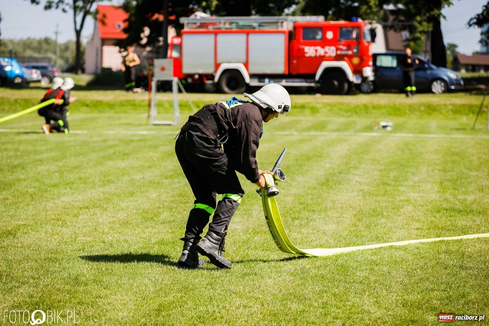 Zdjęcie w galerii na portalu naszraciborz.pl: Gminne zawody OSP. Trzy trofea dla Krzanowic, jedno dla Borucina [FOTO i WIDEO] wiadomości z regionu
