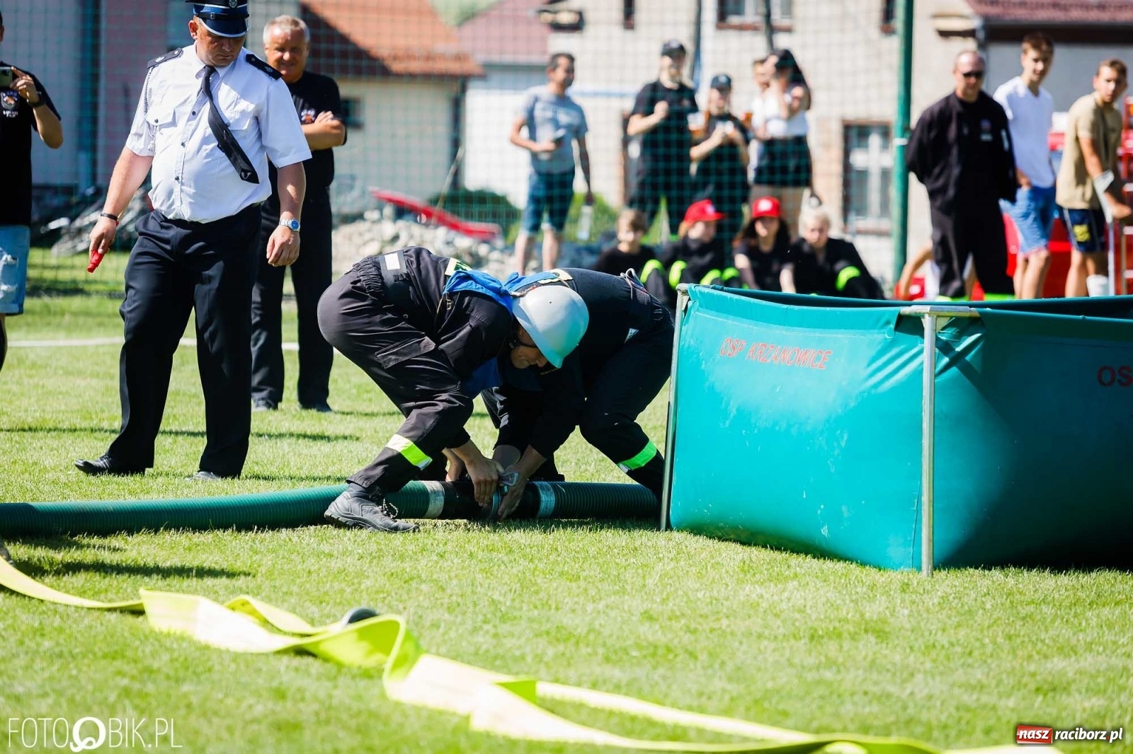Zdjęcie w galerii na portalu naszraciborz.pl: Gminne zawody OSP. Trzy trofea dla Krzanowic, jedno dla Borucina [FOTO i WIDEO] wiadomości z regionu
