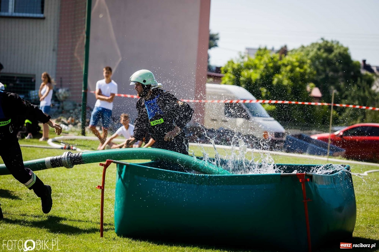 Zdjęcie w galerii na portalu naszraciborz.pl: Gminne zawody OSP. Trzy trofea dla Krzanowic, jedno dla Borucina [FOTO i WIDEO] wiadomości z regionu