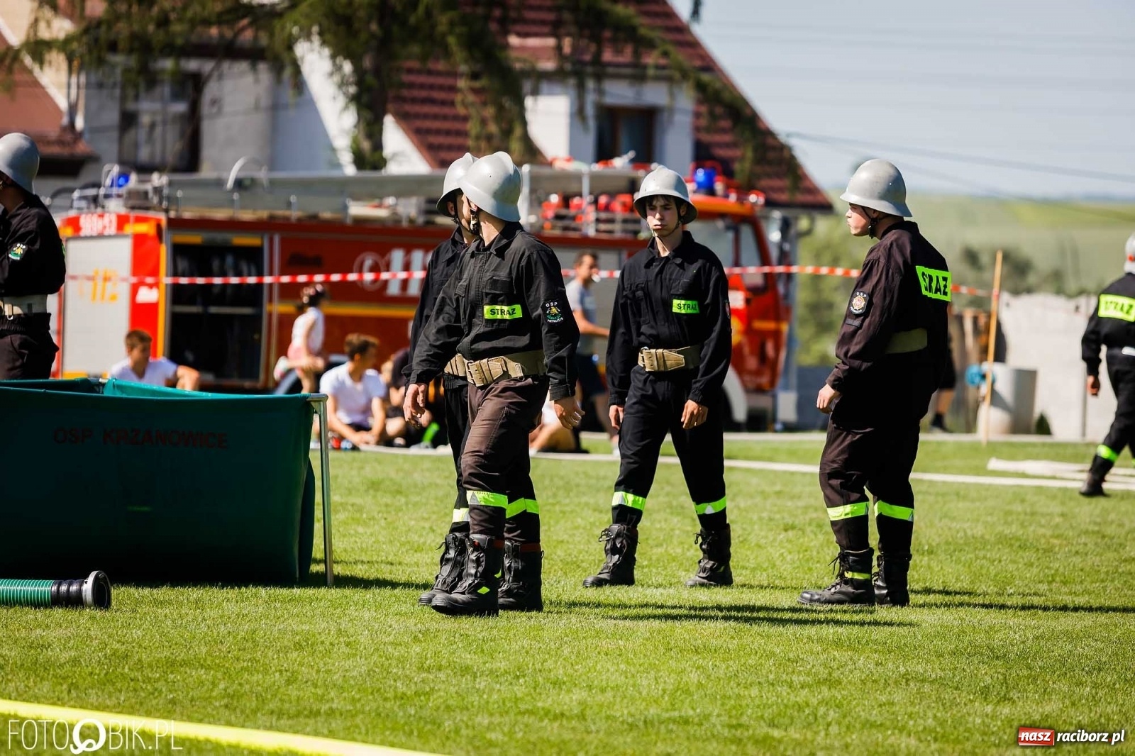 Zdjęcie w galerii na portalu naszraciborz.pl: Gminne zawody OSP. Trzy trofea dla Krzanowic, jedno dla Borucina [FOTO i WIDEO] wiadomości z regionu