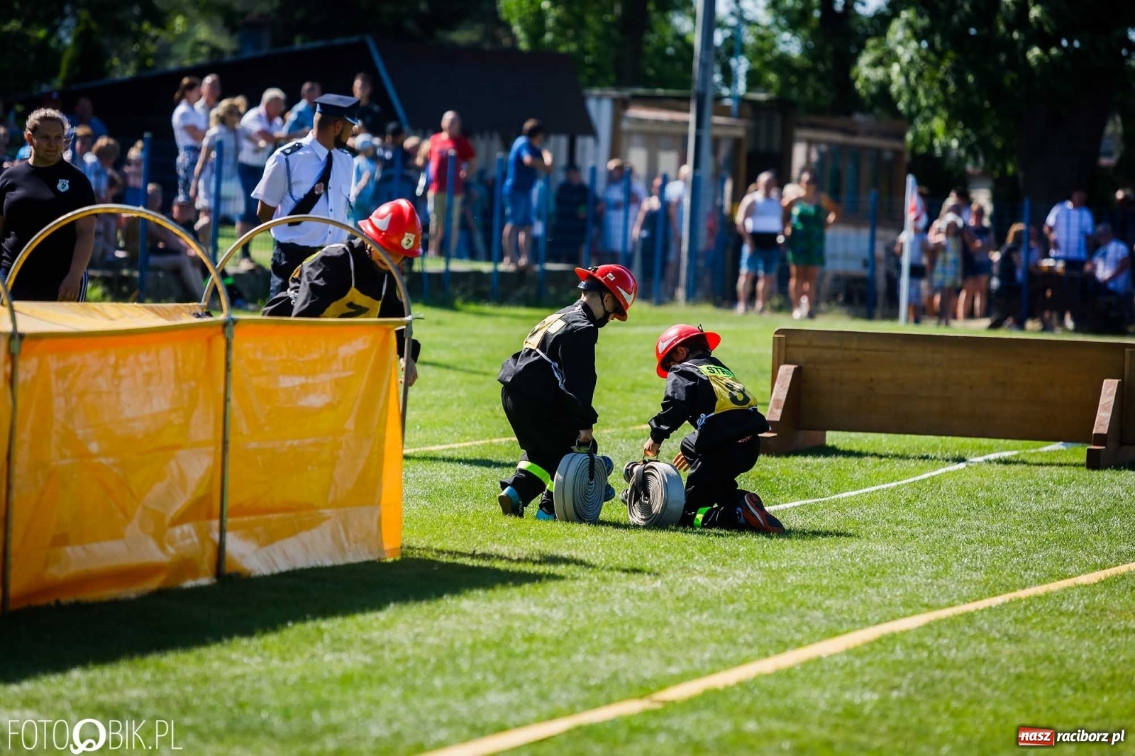 Zdjęcie w galerii na portalu naszraciborz.pl: Gminne zawody OSP. Trzy trofea dla Krzanowic, jedno dla Borucina [FOTO i WIDEO] wiadomości z regionu