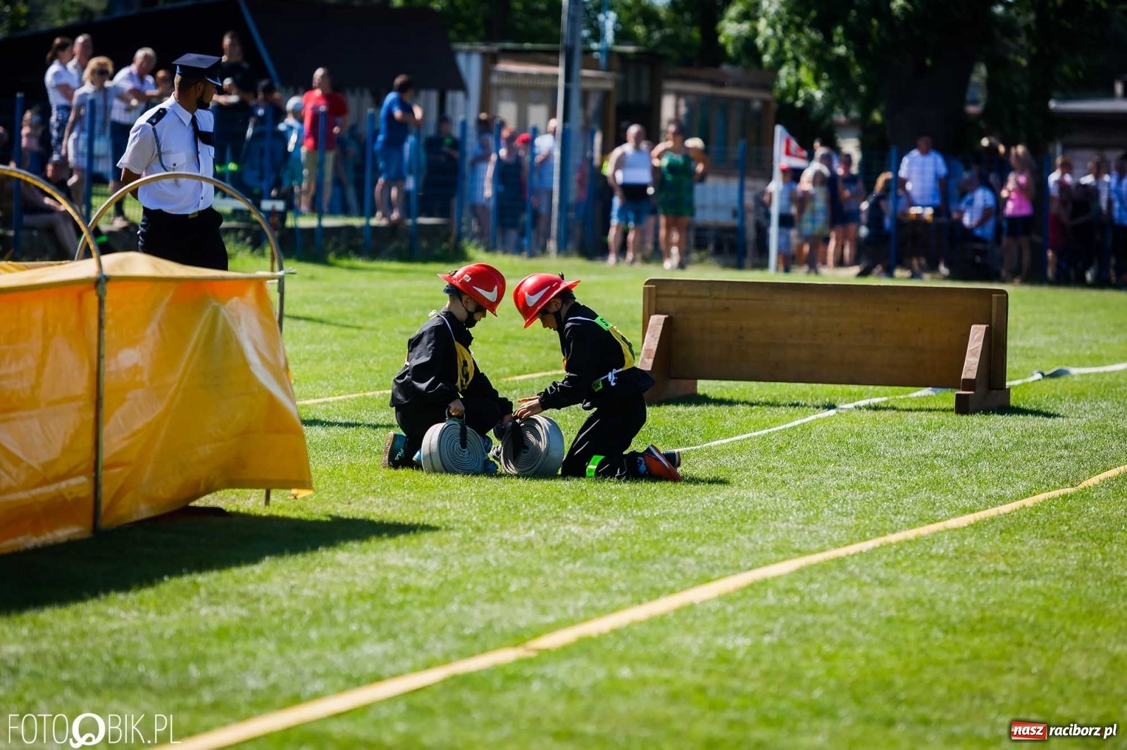 Zdjęcie w galerii na portalu naszraciborz.pl: Gminne zawody OSP. Trzy trofea dla Krzanowic, jedno dla Borucina [FOTO i WIDEO] wiadomości z regionu