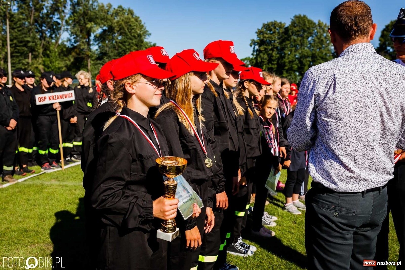 Zdjęcie w galerii na portalu naszraciborz.pl: Gminne zawody OSP. Trzy trofea dla Krzanowic, jedno dla Borucina [FOTO i WIDEO] wiadomości z regionu