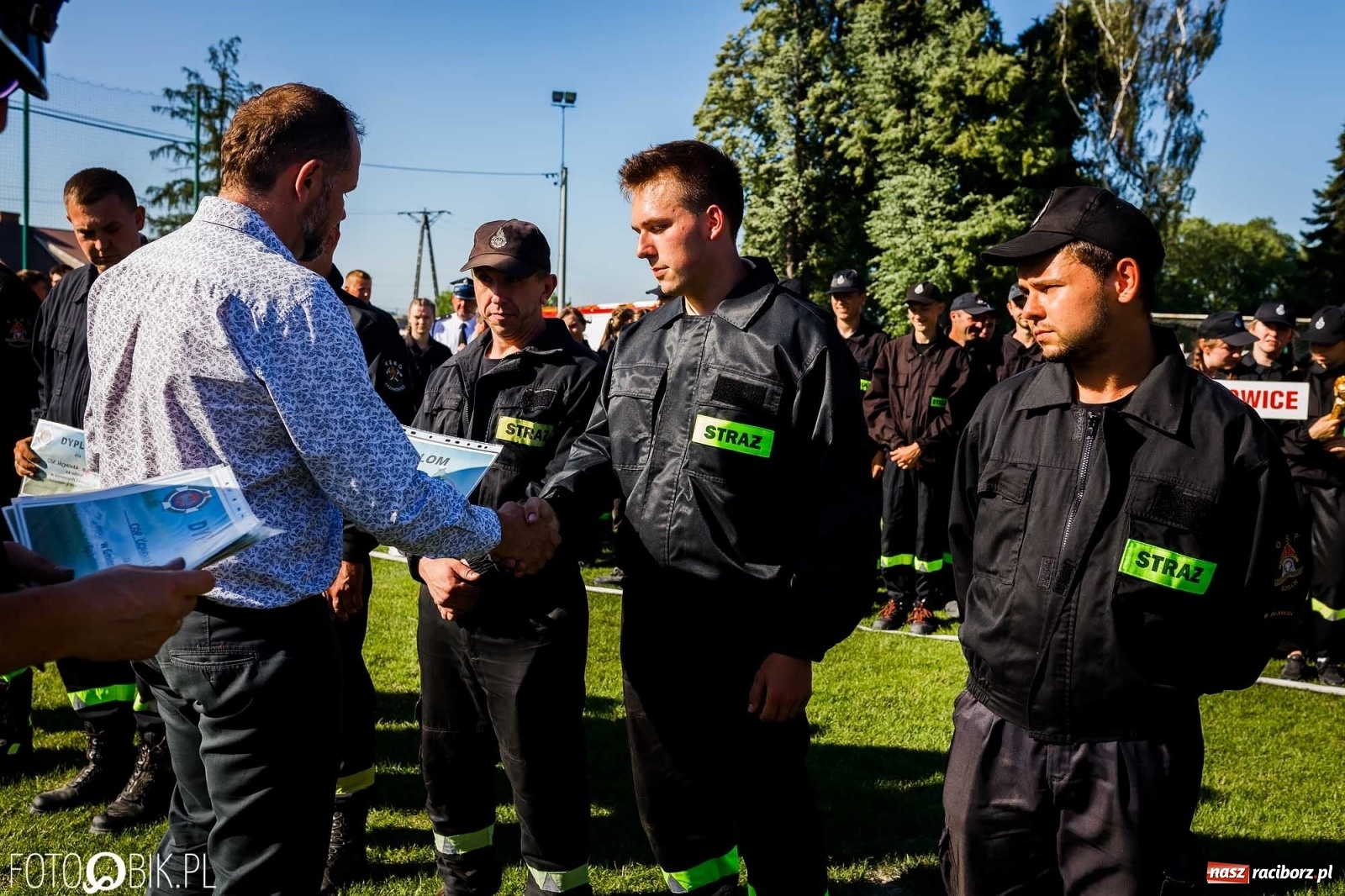 Zdjęcie w galerii na portalu naszraciborz.pl: Gminne zawody OSP. Trzy trofea dla Krzanowic, jedno dla Borucina [FOTO i WIDEO] wiadomości z regionu