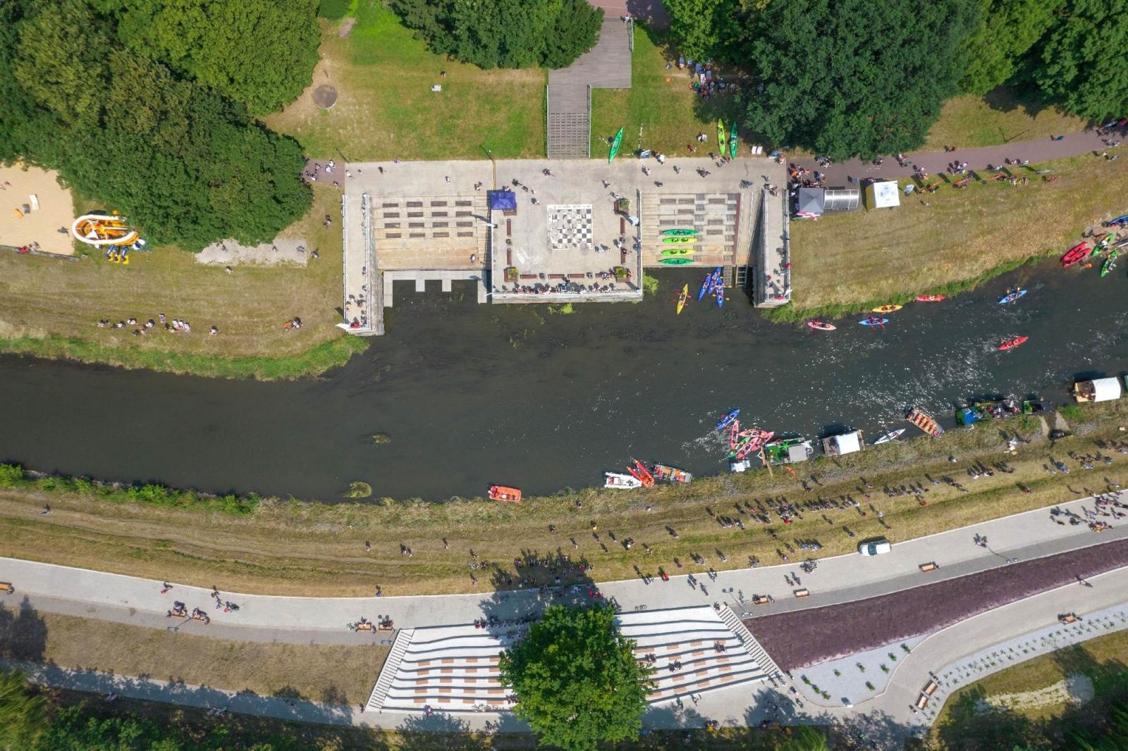 Zdjęcie w galerii na portalu naszraciborz.pl: Raciborskie Pływadło z lotu ptaka [FOTO i WIDEO] wiadomości z regionu