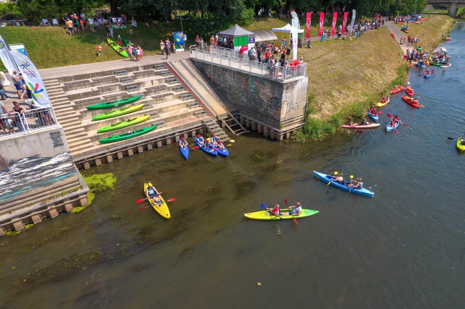 Zdjęcie w galerii na portalu naszraciborz.pl: Raciborskie Pływadło z lotu ptaka [FOTO i WIDEO] wiadomości z regionu