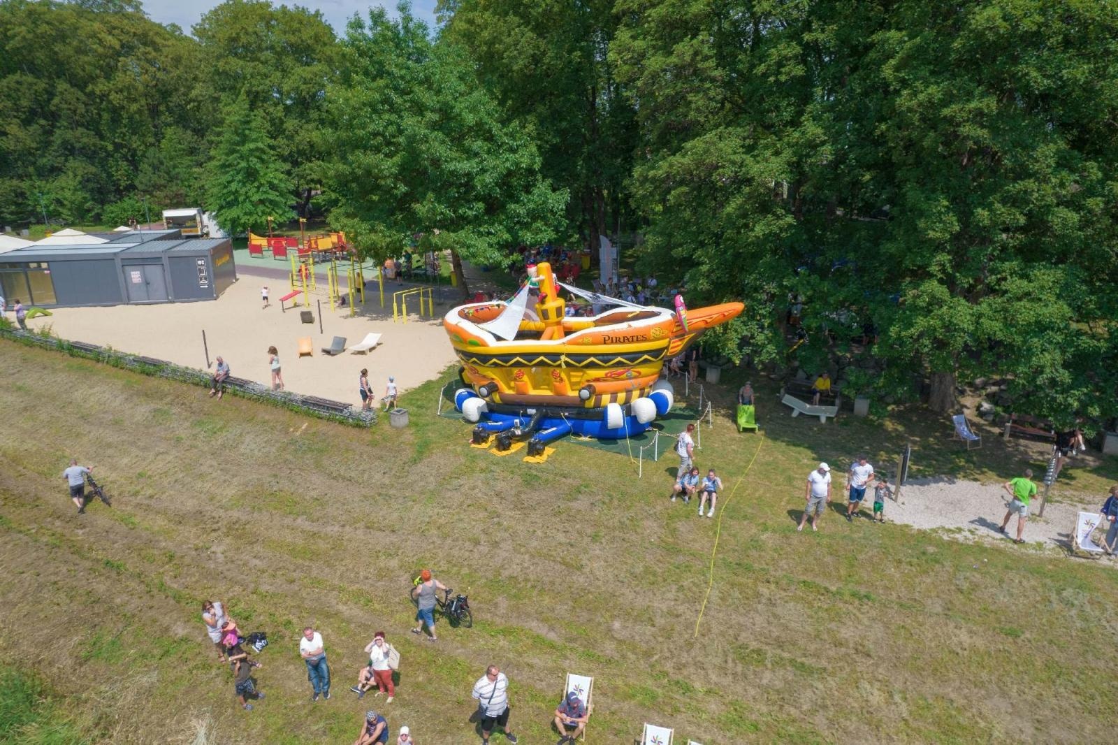 Zdjęcie w galerii na portalu naszraciborz.pl: Raciborskie Pływadło z lotu ptaka [FOTO i WIDEO] wiadomości z regionu