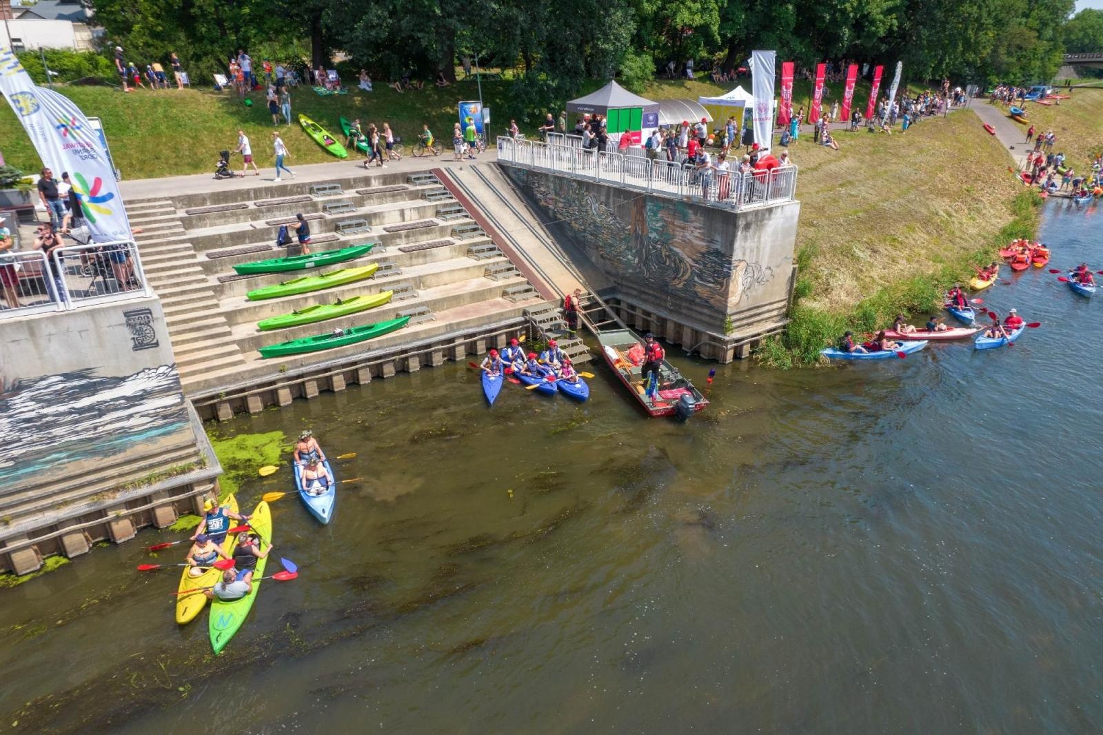 Zdjęcie w galerii na portalu naszraciborz.pl: Raciborskie Pływadło z lotu ptaka [FOTO i WIDEO] wiadomości z regionu