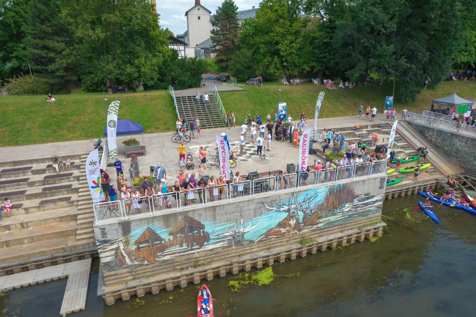 Zdjęcie w galerii na portalu naszraciborz.pl: Raciborskie Pływadło z lotu ptaka [FOTO i WIDEO] wiadomości z regionu