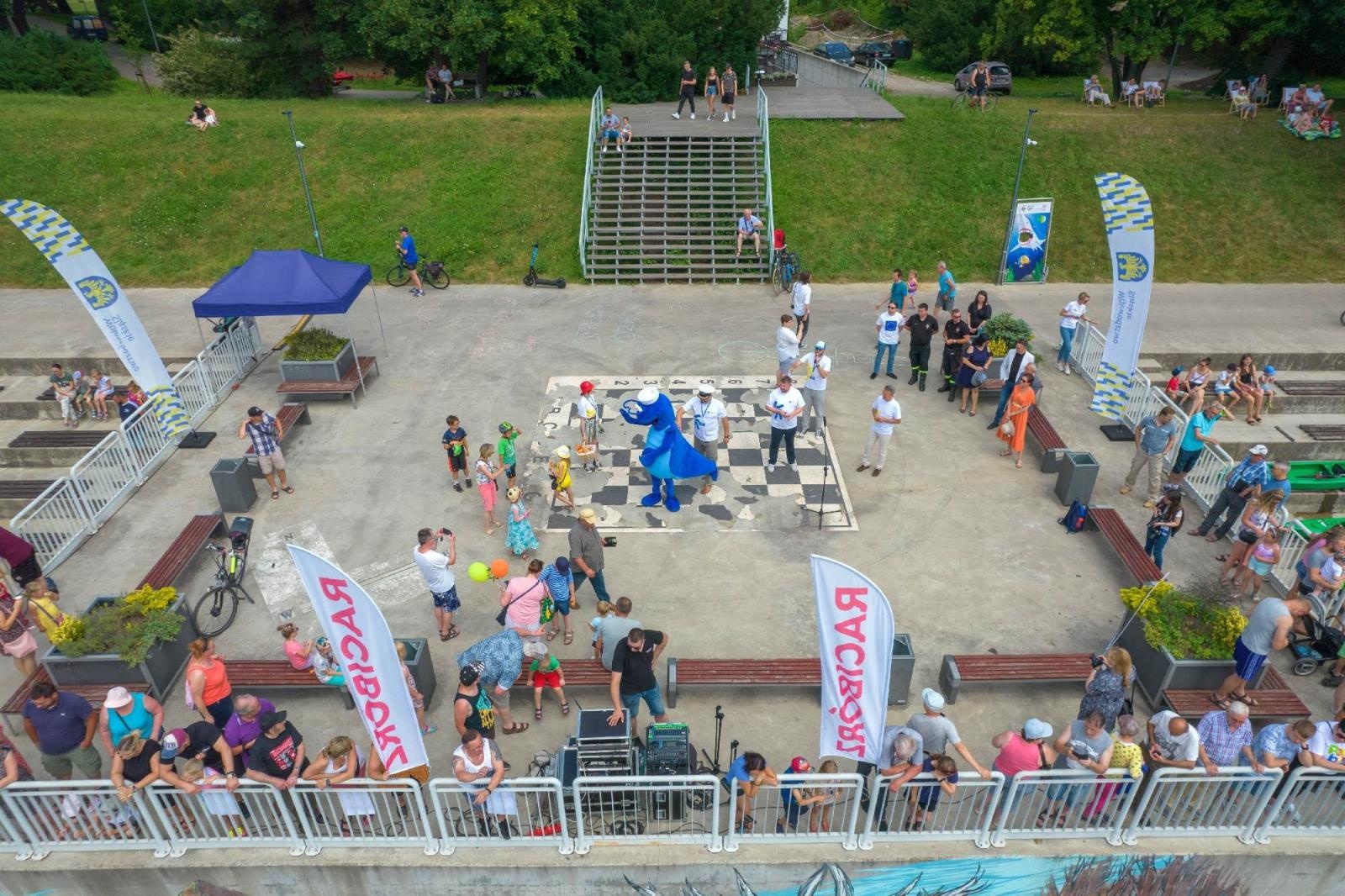 Zdjęcie w galerii na portalu naszraciborz.pl: Raciborskie Pływadło z lotu ptaka [FOTO i WIDEO] wiadomości z regionu