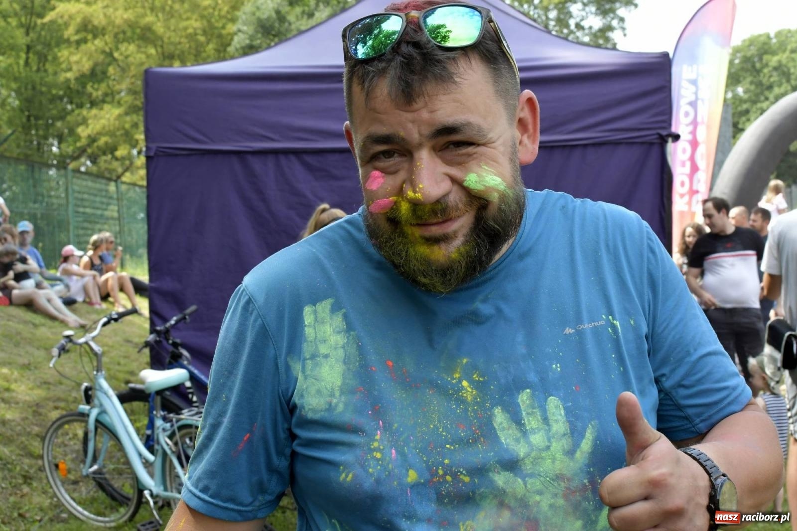 Zdjęcie w galerii na portalu naszraciborz.pl: Raciborskie Holi Święto Kolorów wiadomości z regionu