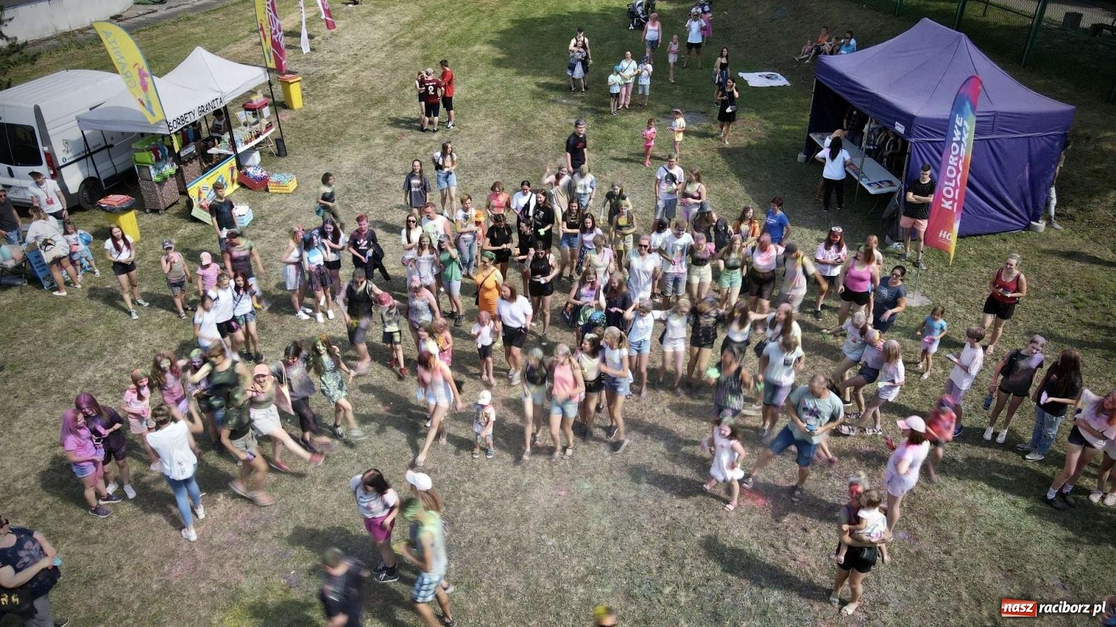 Zdjęcie w galerii na portalu naszraciborz.pl: Raciborskie Holi Święto Kolorów wiadomości z regionu