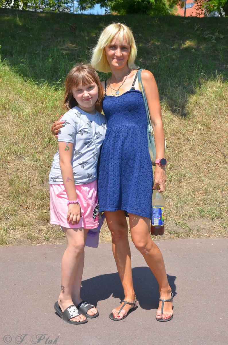 Zdjęcie w galerii na portalu naszraciborz.pl: Raciborzanka dla ochłody i basenik na plaży - niedziela na bulwarach wiadomości z regionu