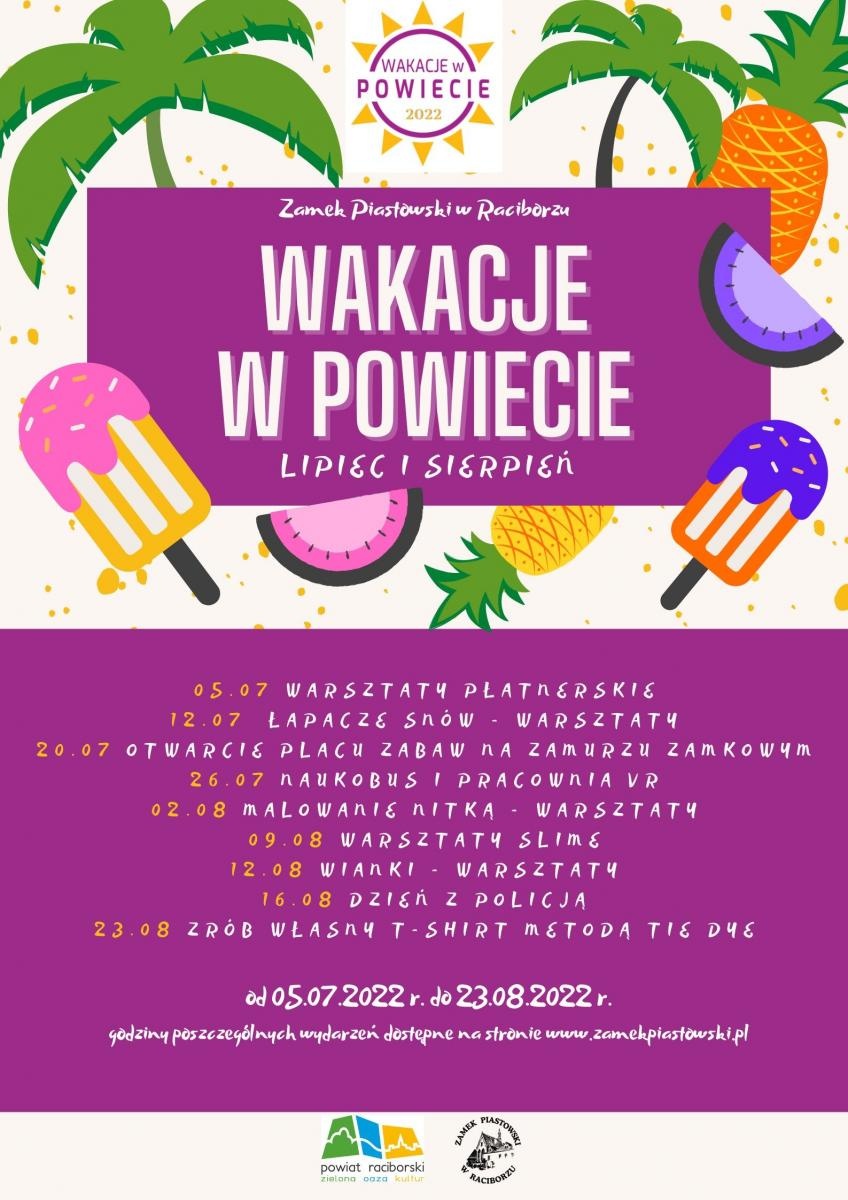 Zdjęcie w galerii na portalu naszraciborz.pl: Wakacje w Powiecie 2022. Atrakcje na zamku wiadomości z regionu