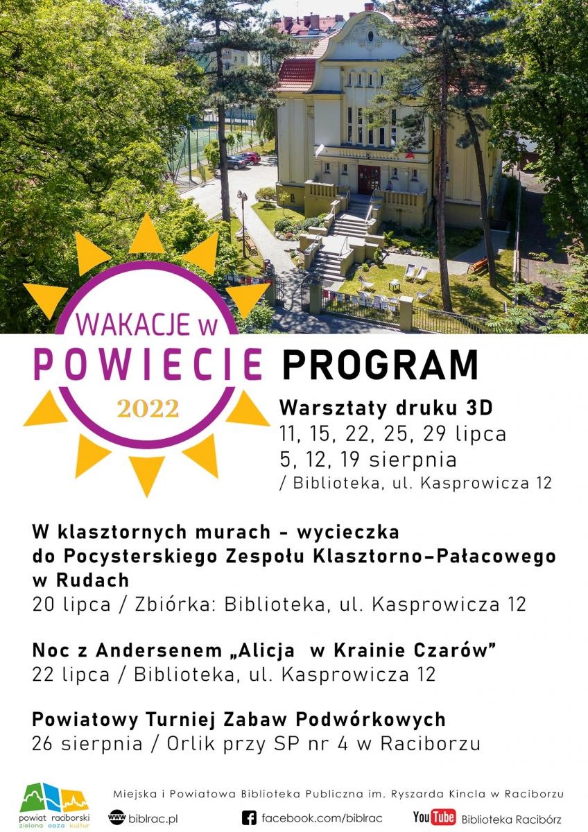 Zdjęcie w galerii na portalu naszraciborz.pl: Wakacje w powiecie z Biblioteką wiadomości z regionu
