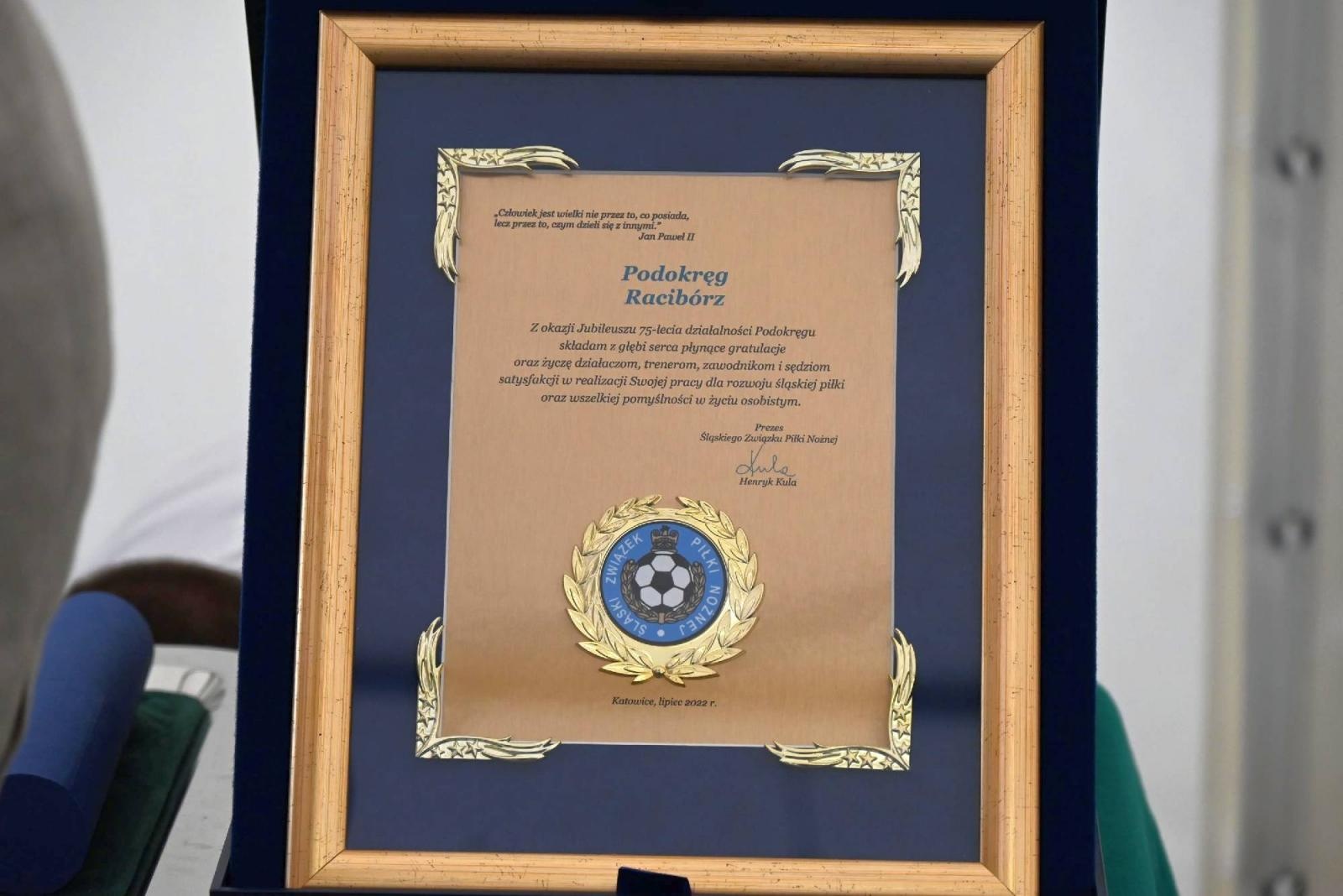 Zdjęcie w galerii na portalu naszraciborz.pl: Huczne obchody 75-lecia Podokręgu Racibórz [FOTO i WIDEO] wiadomości z regionu