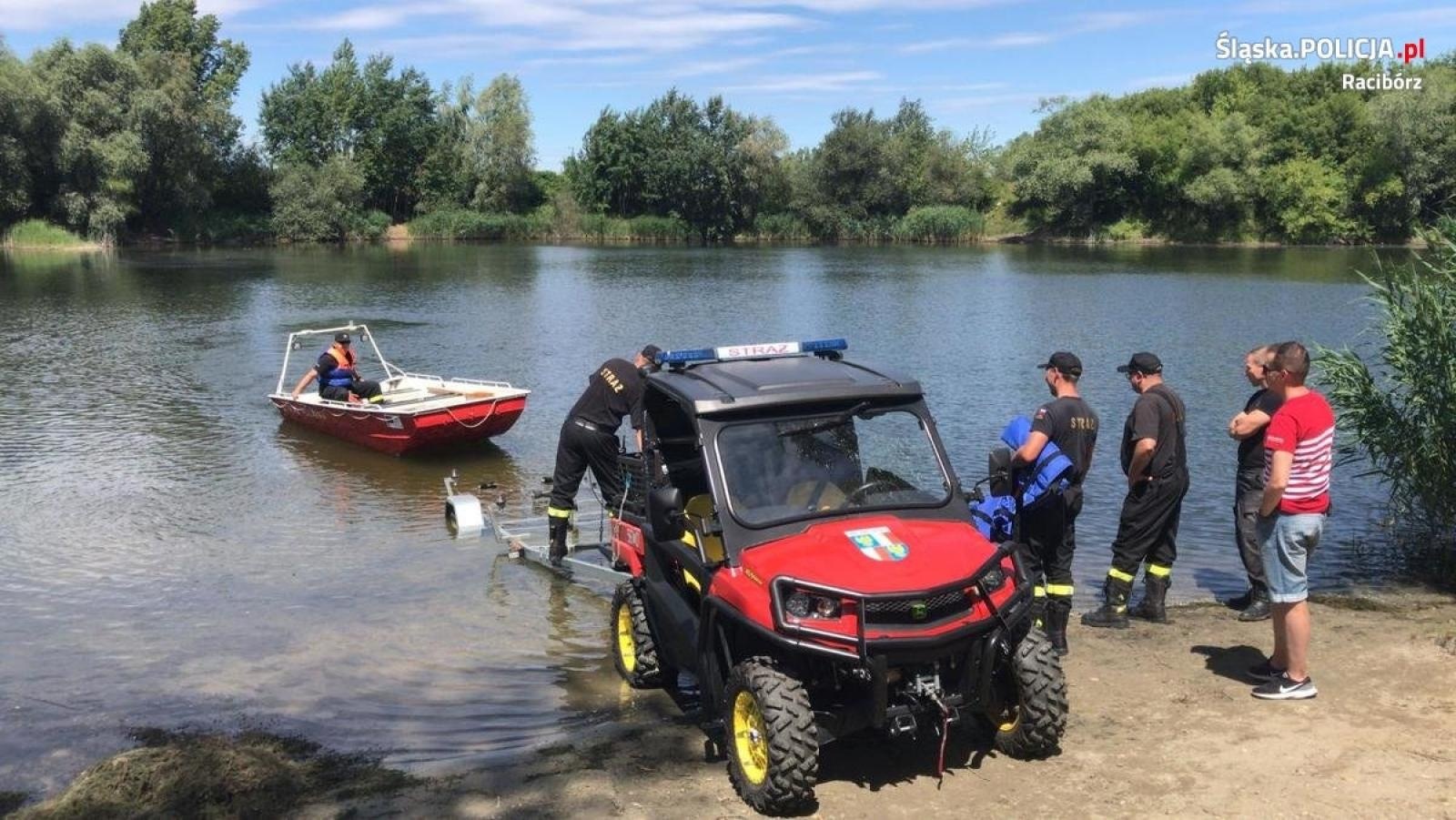 Zdjęcie w galerii na portalu naszraciborz.pl: Akcja na żwirowni zakończona. Wyłowiono ciało topielca wiadomości z regionu
