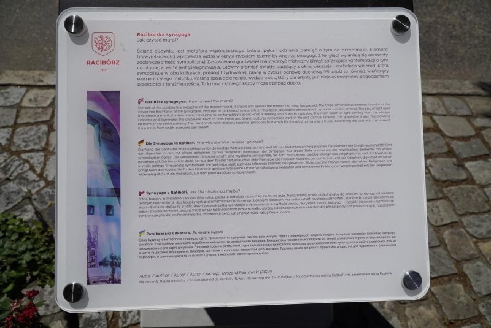 Zdjęcie w galerii na portalu naszraciborz.pl: Racibórz Retro: więcej tablic odkrywa przeszłość miasta wiadomości z regionu