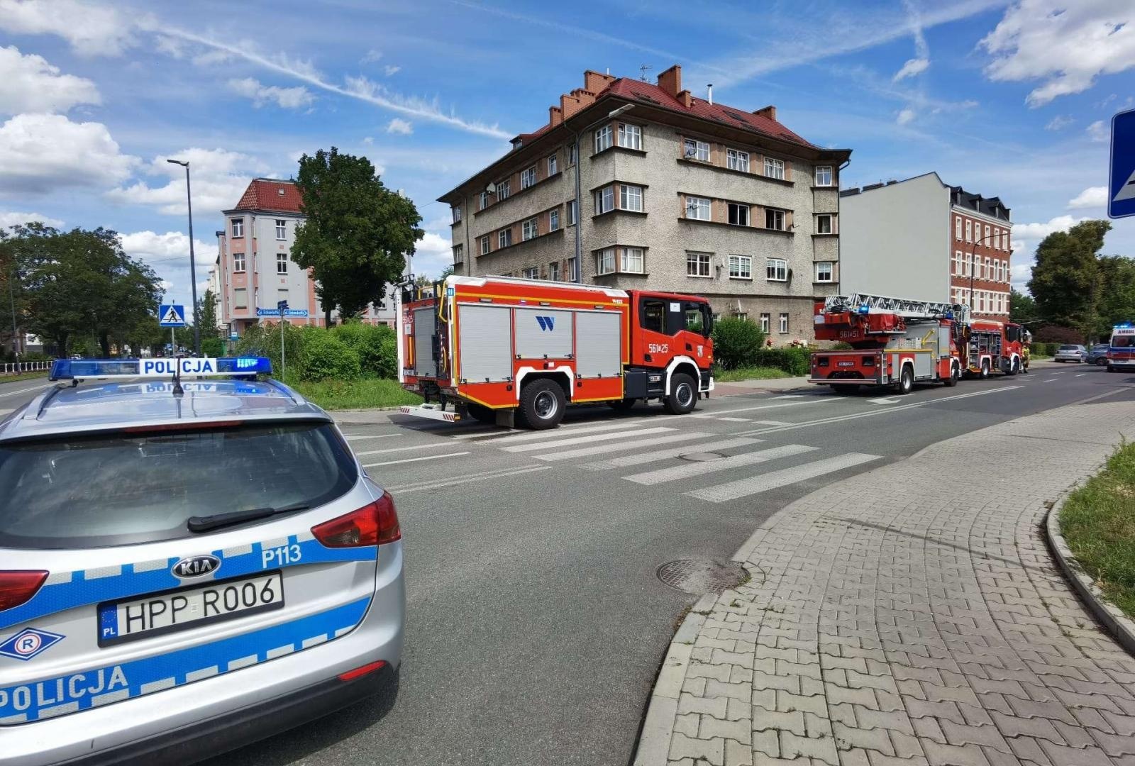 Zdjęcie w galerii na portalu naszraciborz.pl: Pożar w mieszkaniu przy ulicy Eichendorffa [FOTO] wiadomości z regionu