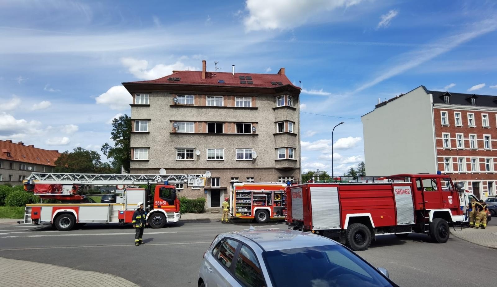 Zdjęcie w galerii na portalu naszraciborz.pl: Pożar w mieszkaniu przy ulicy Eichendorffa [FOTO] wiadomości z regionu