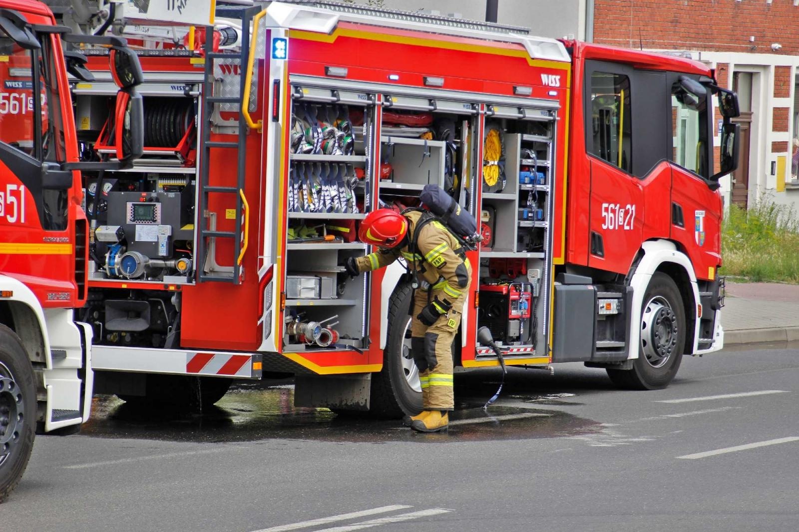 Zdjęcie w galerii na portalu naszraciborz.pl: Pożar w mieszkaniu przy ulicy Eichendorffa [FOTO] wiadomości z regionu