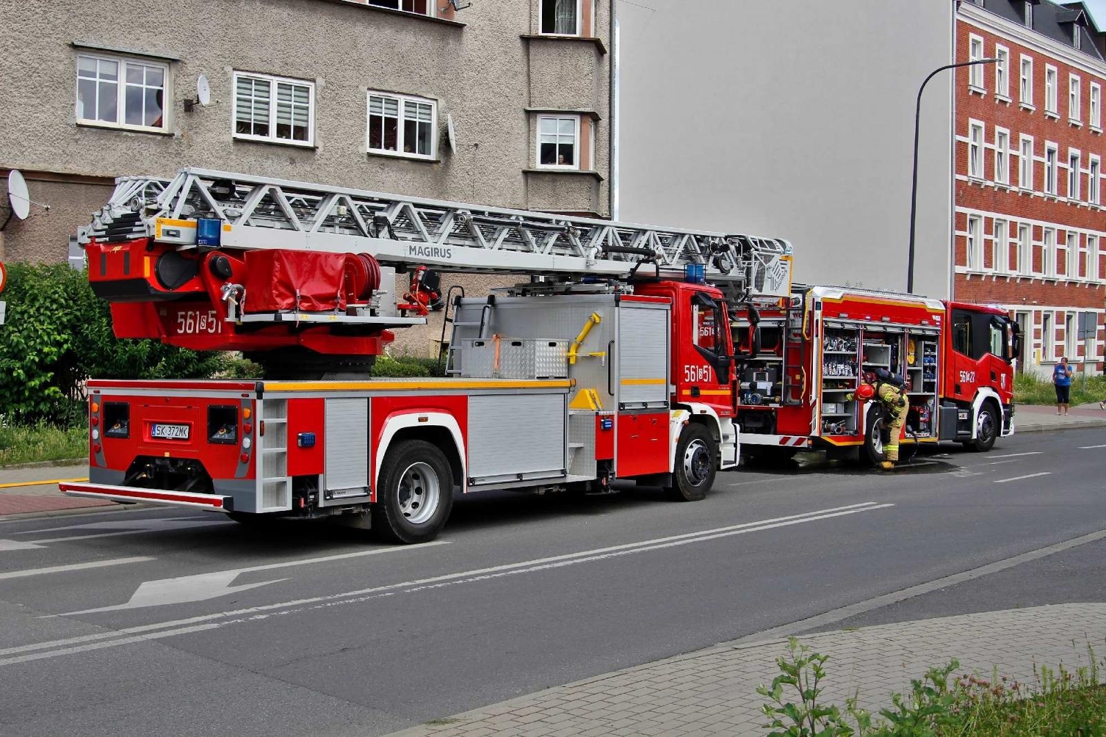 Zdjęcie w galerii na portalu naszraciborz.pl: Pożar w mieszkaniu przy ulicy Eichendorffa [FOTO] wiadomości z regionu
