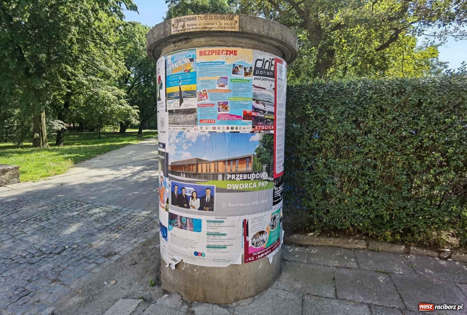 Zdjęcie w galerii na portalu naszraciborz.pl: Opozycja pyta o kampanię plakatową. Prezydent odpowiada wiadomości z regionu
