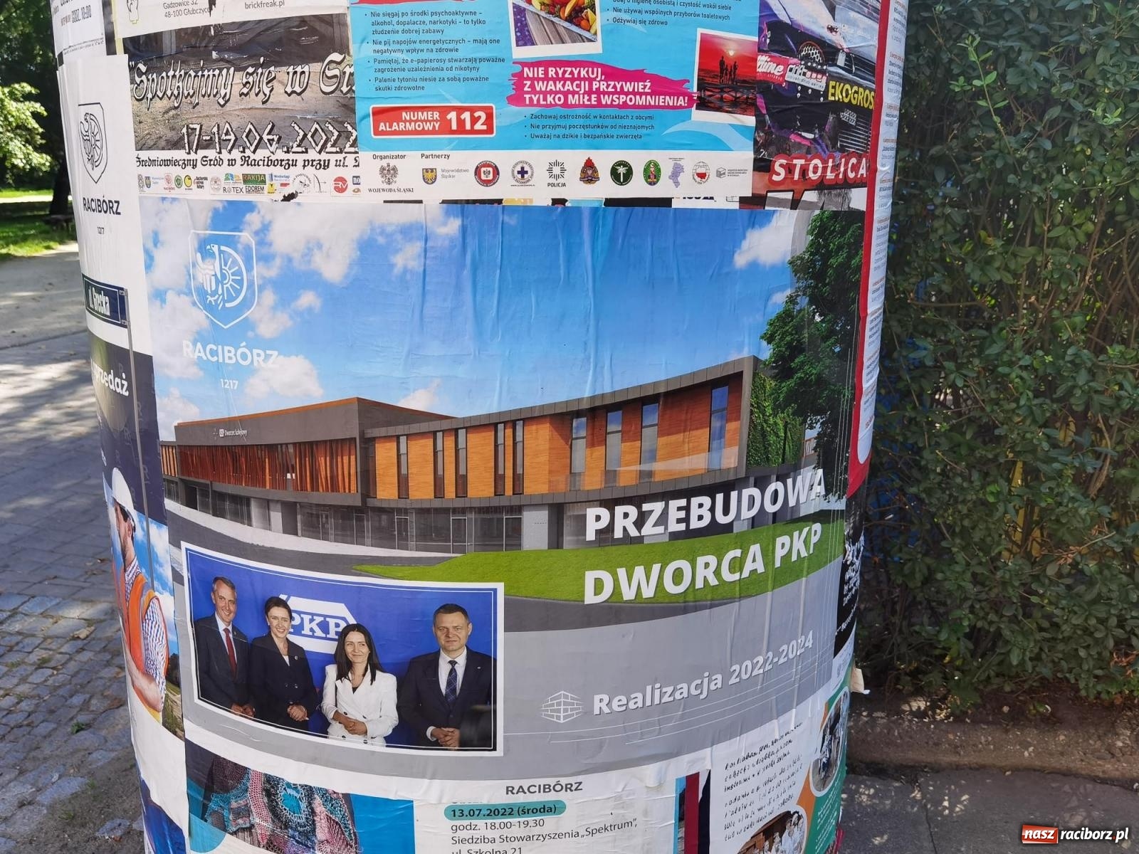 Zdjęcie w galerii na portalu naszraciborz.pl: Opozycja pyta o kampanię plakatową. Prezydent odpowiada wiadomości z regionu