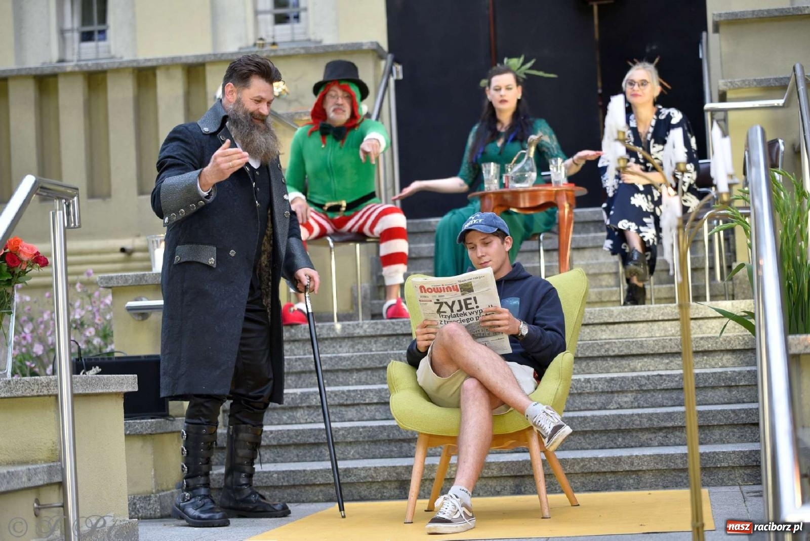 Zdjęcie w galerii na portalu naszraciborz.pl: Letni Teatr na Schodach w Raciborzu - Łysa Śpiewaczka wiadomości z regionu