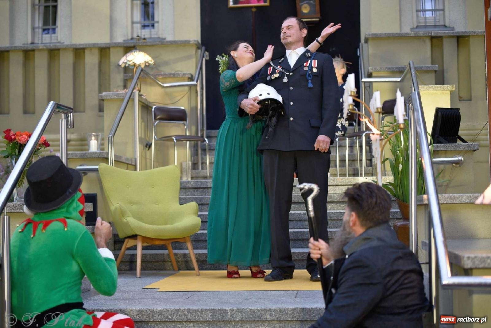 Zdjęcie w galerii na portalu naszraciborz.pl: Letni Teatr na Schodach w Raciborzu - Łysa Śpiewaczka wiadomości z regionu