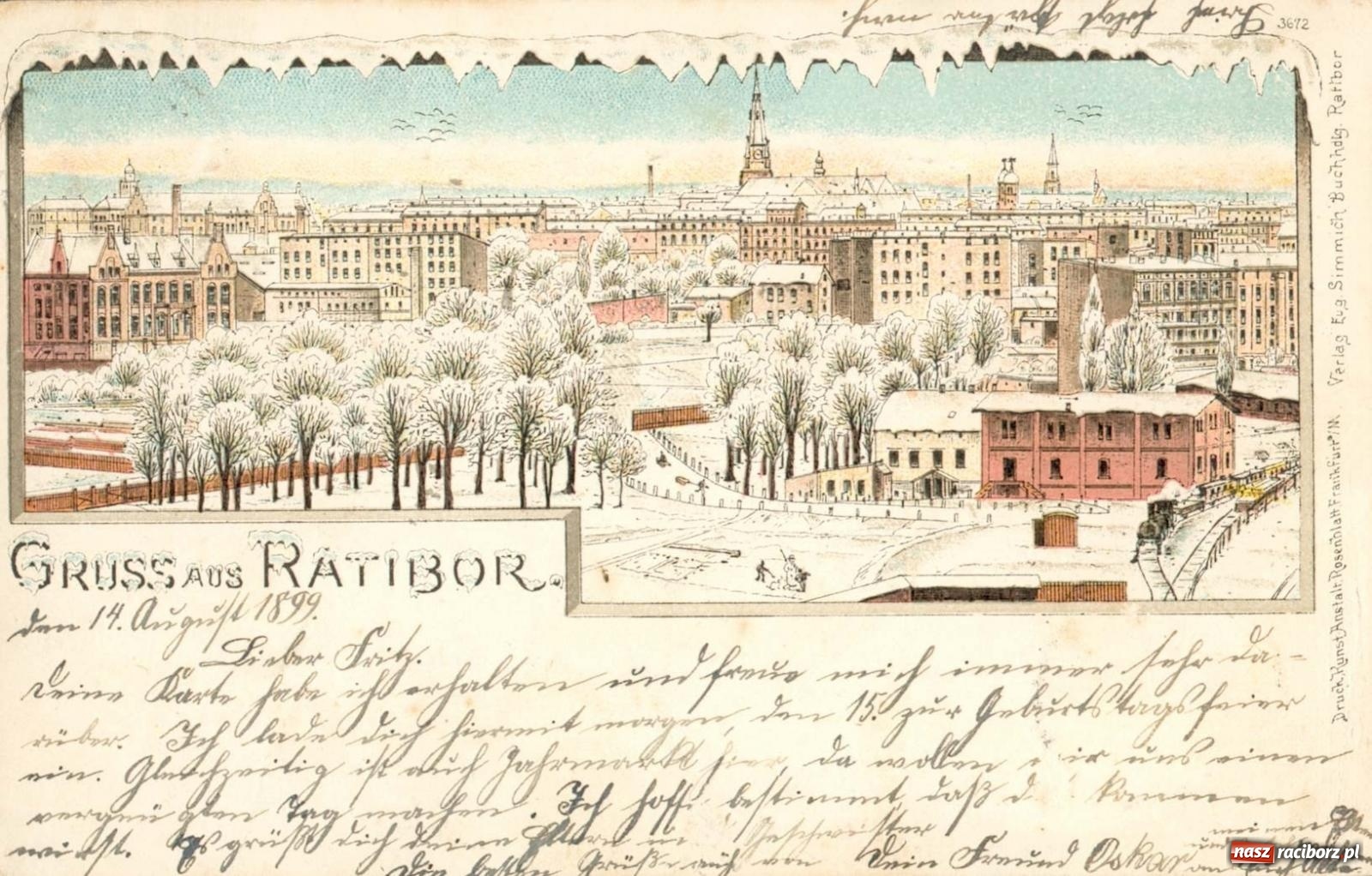 Zdjęcie w galerii na portalu naszraciborz.pl: Raciborskie dzieje zapisane w pocztówkach – zawrotna kariera pewnego ujęcia wiadomości z regionu