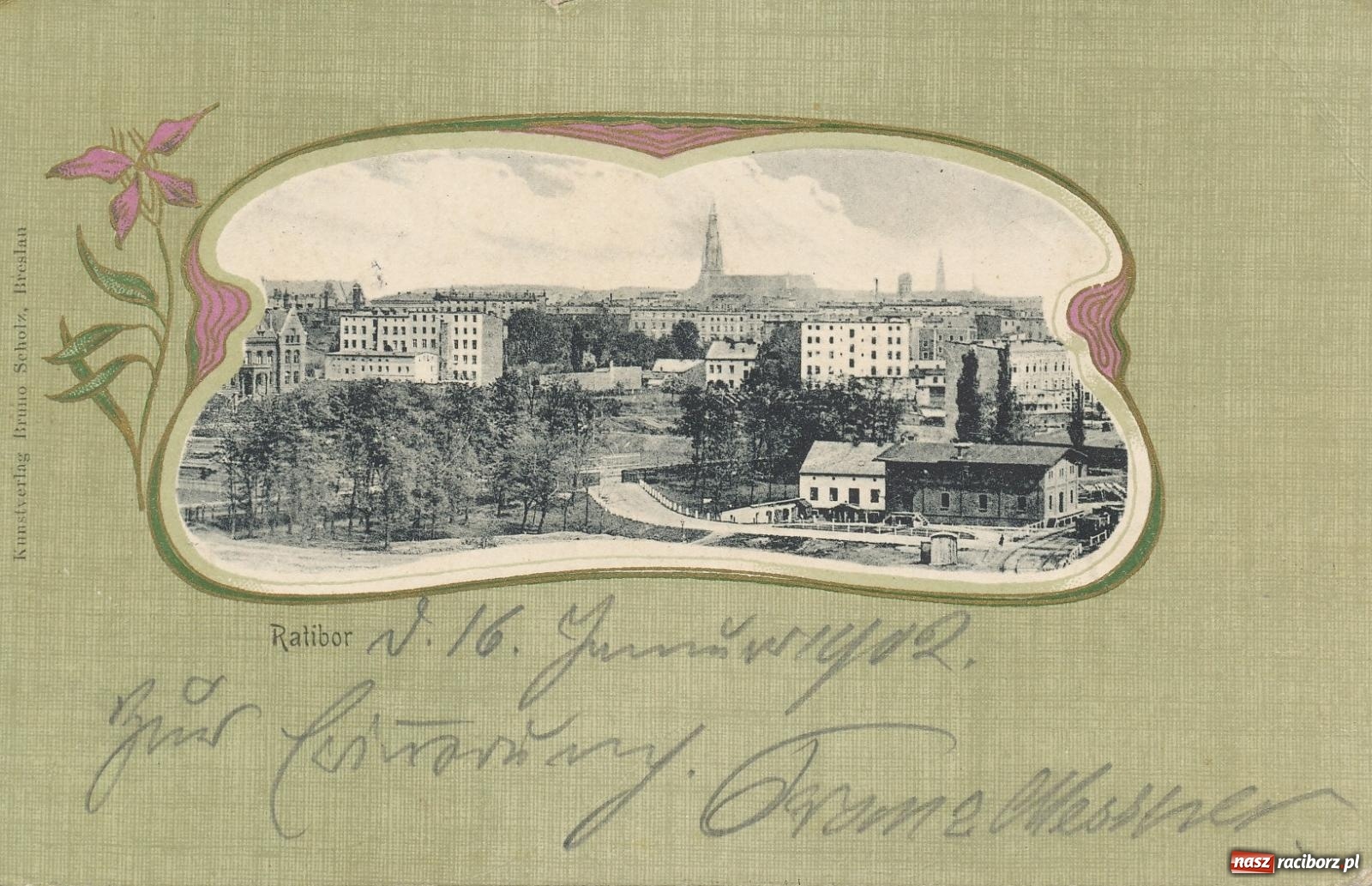 Zdjęcie w galerii na portalu naszraciborz.pl: Raciborskie dzieje zapisane w pocztówkach – zawrotna kariera pewnego ujęcia wiadomości z regionu