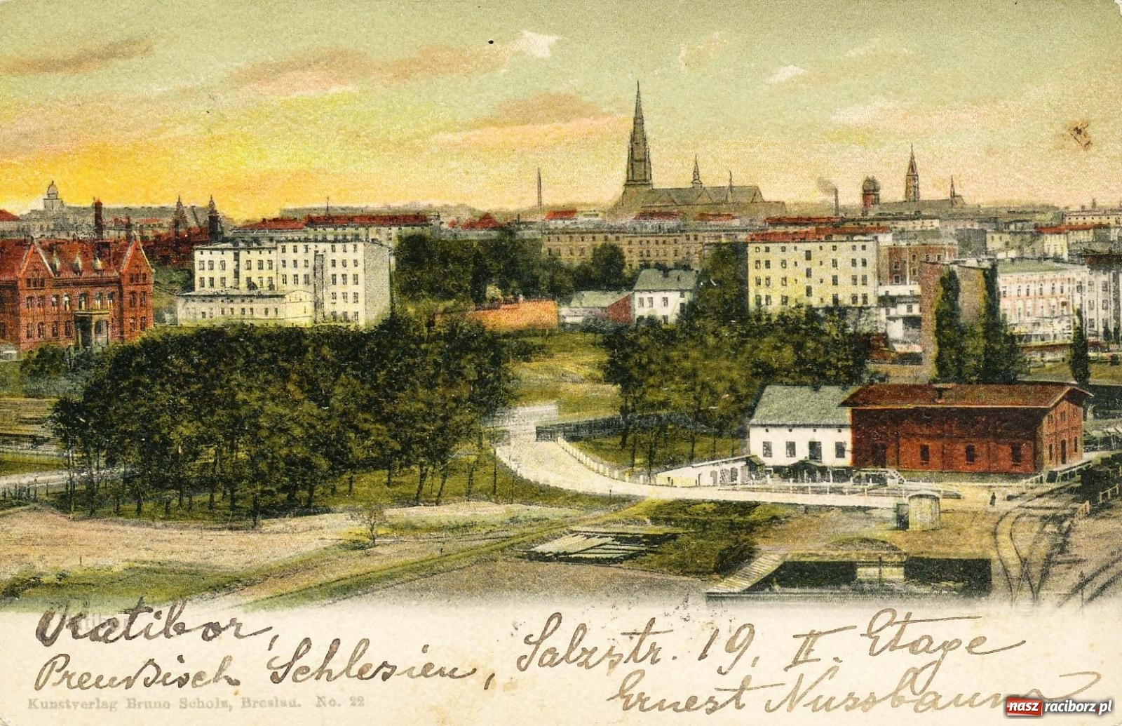 Zdjęcie w galerii na portalu naszraciborz.pl: Raciborskie dzieje zapisane w pocztówkach – zawrotna kariera pewnego ujęcia wiadomości z regionu