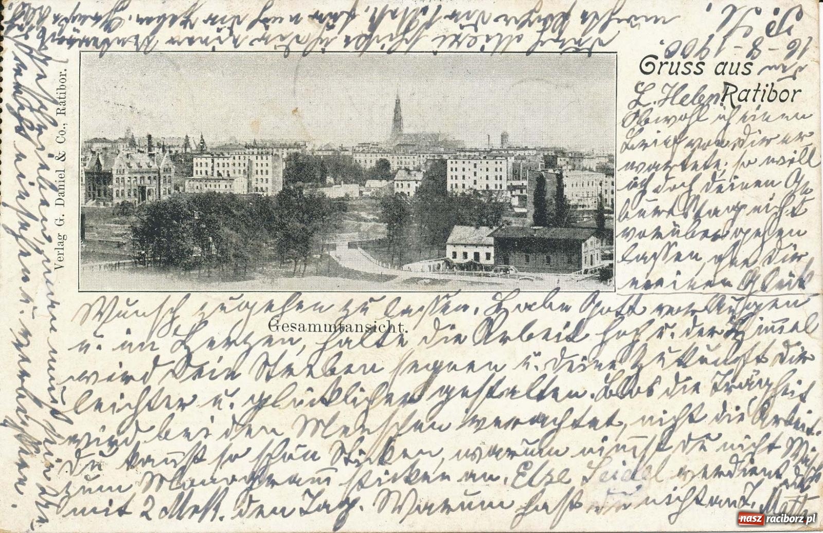 Zdjęcie w galerii na portalu naszraciborz.pl: Raciborskie dzieje zapisane w pocztówkach – zawrotna kariera pewnego ujęcia wiadomości z regionu