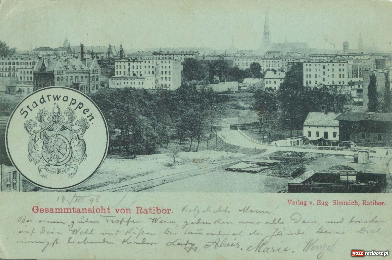 Zdjęcie w galerii na portalu naszraciborz.pl: Raciborskie dzieje zapisane w pocztówkach – zawrotna kariera pewnego ujęcia wiadomości z regionu