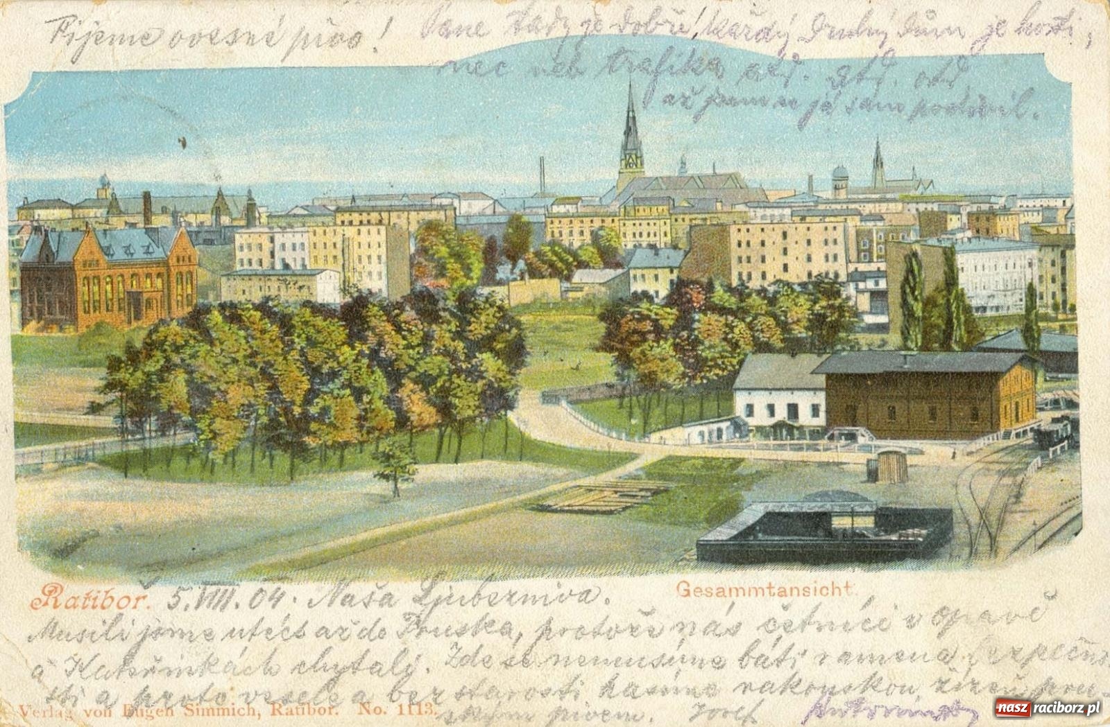 Zdjęcie w galerii na portalu naszraciborz.pl: Raciborskie dzieje zapisane w pocztówkach – zawrotna kariera pewnego ujęcia wiadomości z regionu