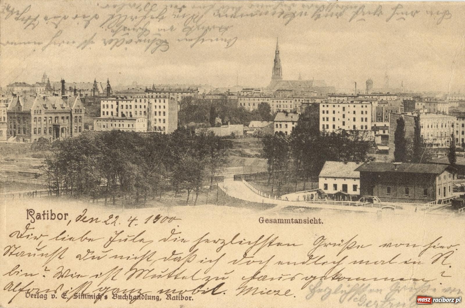 Zdjęcie w galerii na portalu naszraciborz.pl: Raciborskie dzieje zapisane w pocztówkach – zawrotna kariera pewnego ujęcia wiadomości z regionu