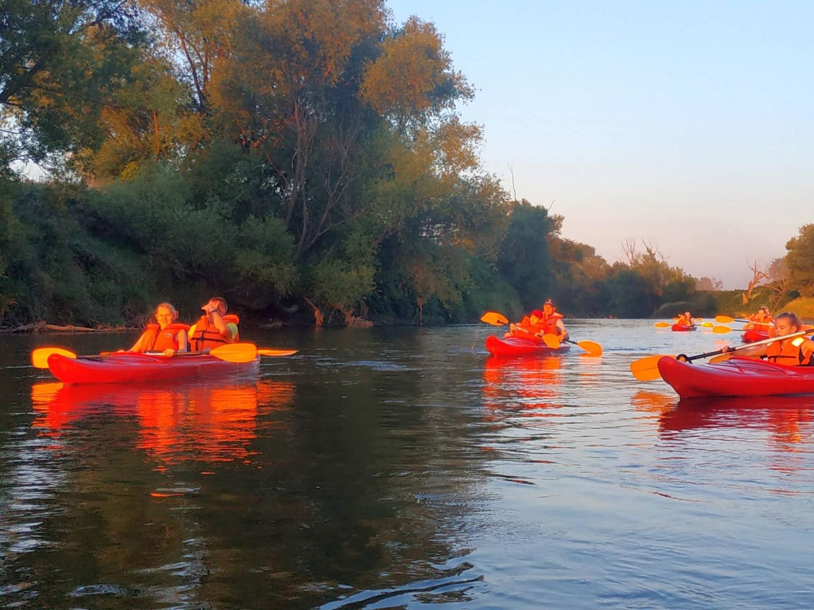 Zdjęcie w galerii na portalu naszraciborz.pl: Wakacje w kajaku – czyli spływ wieczorową porą z Raciborza do Dziergowic wiadomości z regionu