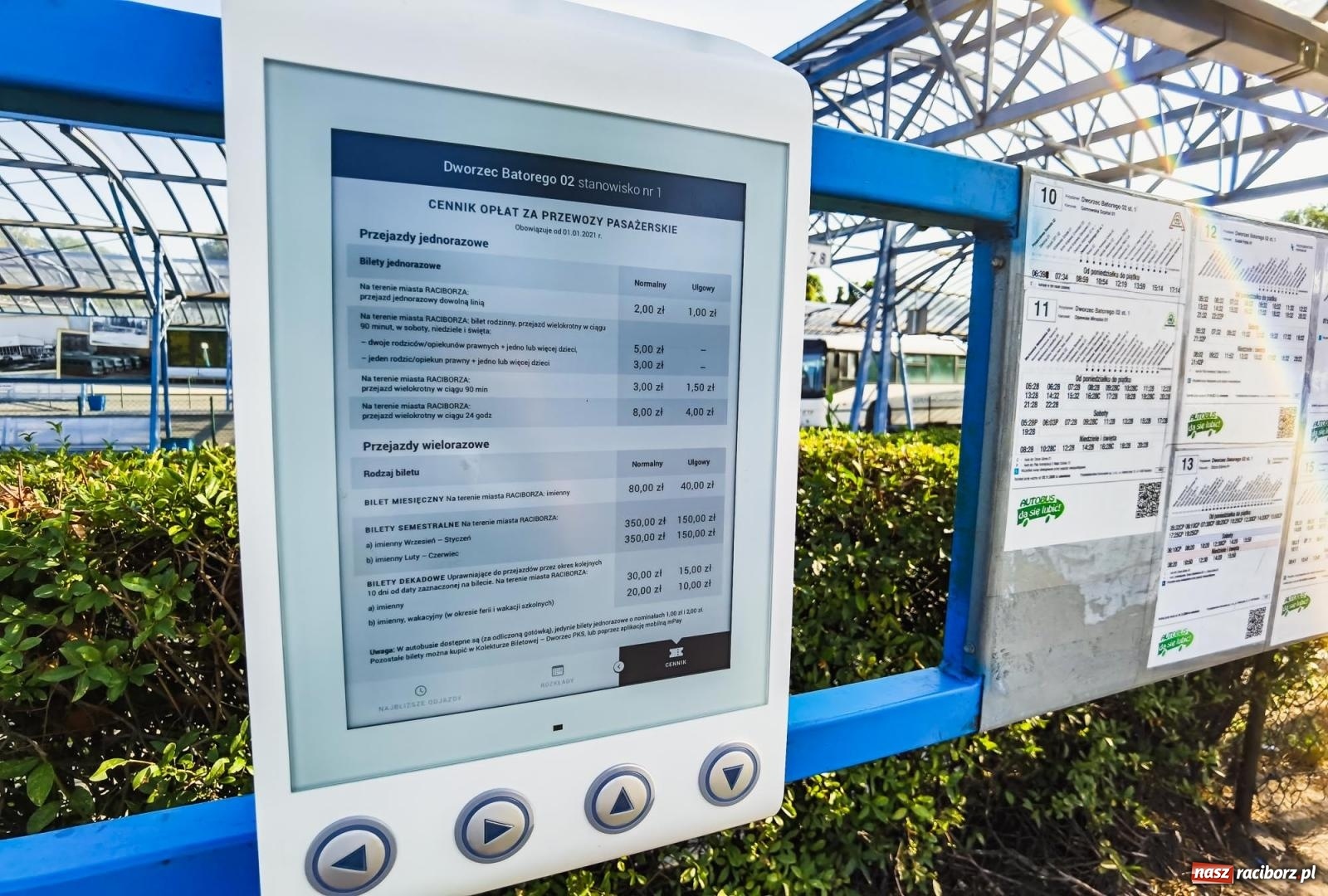 Zdjęcie w galerii na portalu naszraciborz.pl: Miasto przymierza się do zakupu Systemu Informacji Pasażerskiej wiadomości z regionu